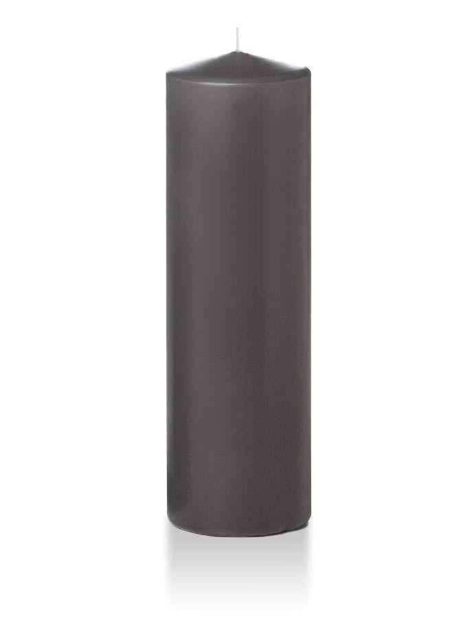 Set of 12, Wholesale Pillar Candles - Gray - 3 IQAX8W_XUEL Set of 12, Wholesale Pillar Candles - Gray - 3 IQAX8W_XUEL