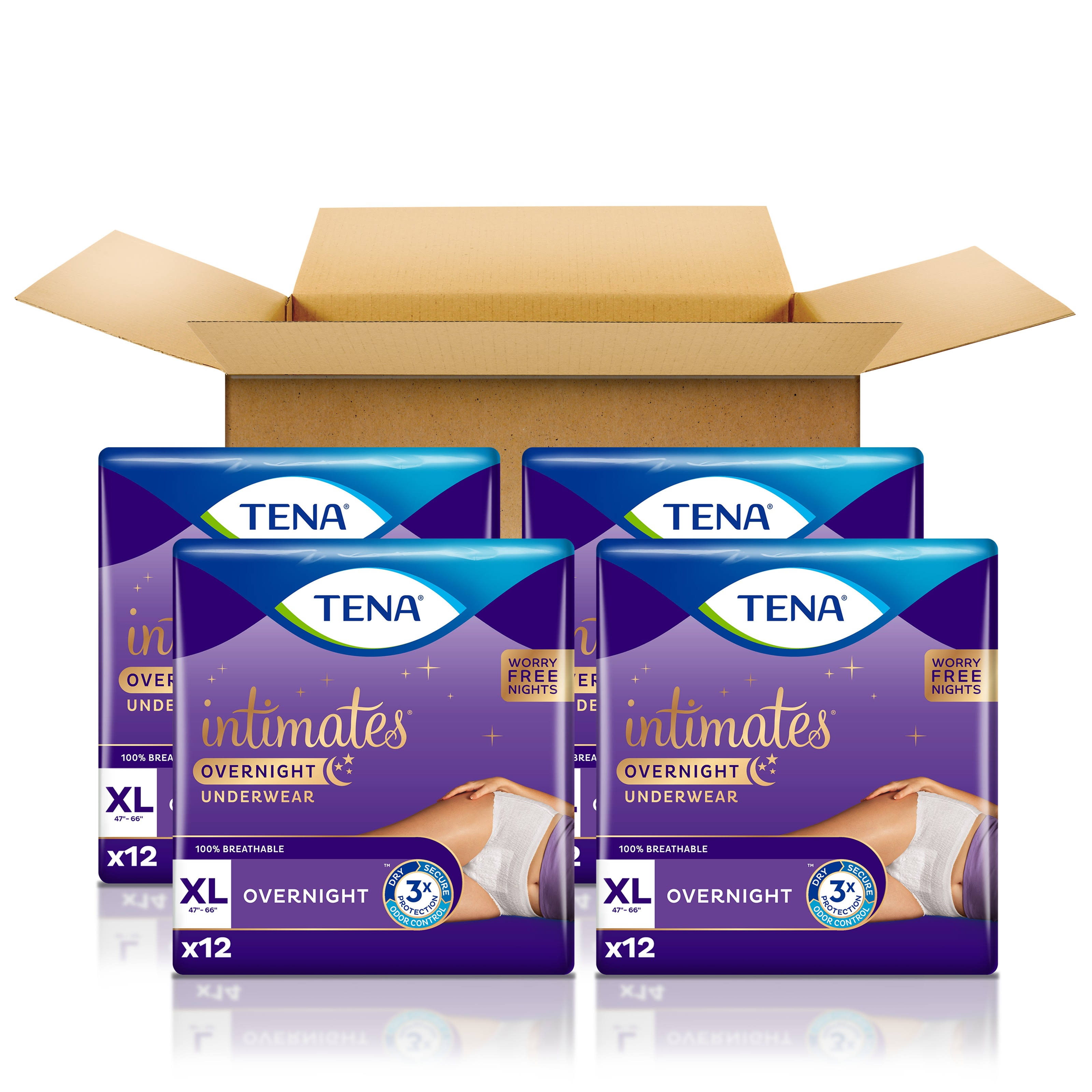 Tena Incontinence Underwear Overnight Xlarge 48 SUEJIJ_B1CS Tena Incontinence Underwear Overnight Xlarge 48 SUEJIJ_B1CS