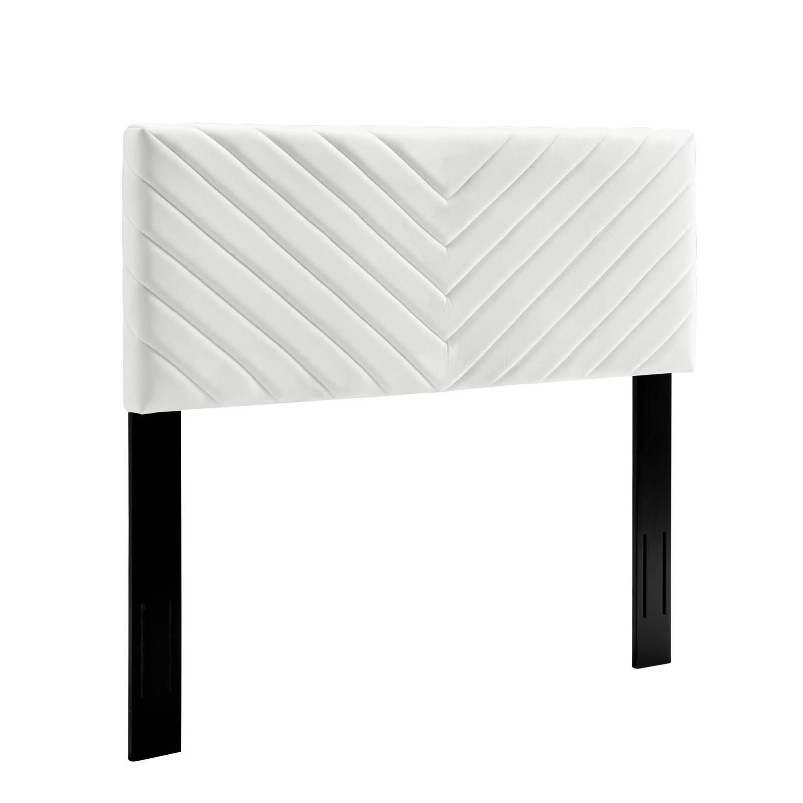 Modway Alyson Angular Channel Tufted Performance Velvet Twin Headboard - KUZM8F_BRPW Modway Alyson Angular Channel Tufted Performance Velvet Twin Headboard - KUZM8F_BRPW