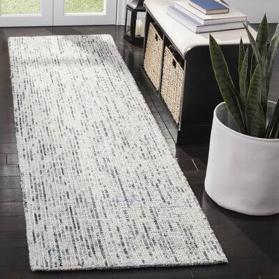 Handmade Tufted Wool Blue/Gray/Black Area Rug Beachcrest Home Rug Size: Runner 2'3 MFPGIH_YV0S Handmade Tufted Wool Blue/Gray/Black Area Rug Beachcrest Home Rug Size: Runner 2'3 MFPGIH_YV0S