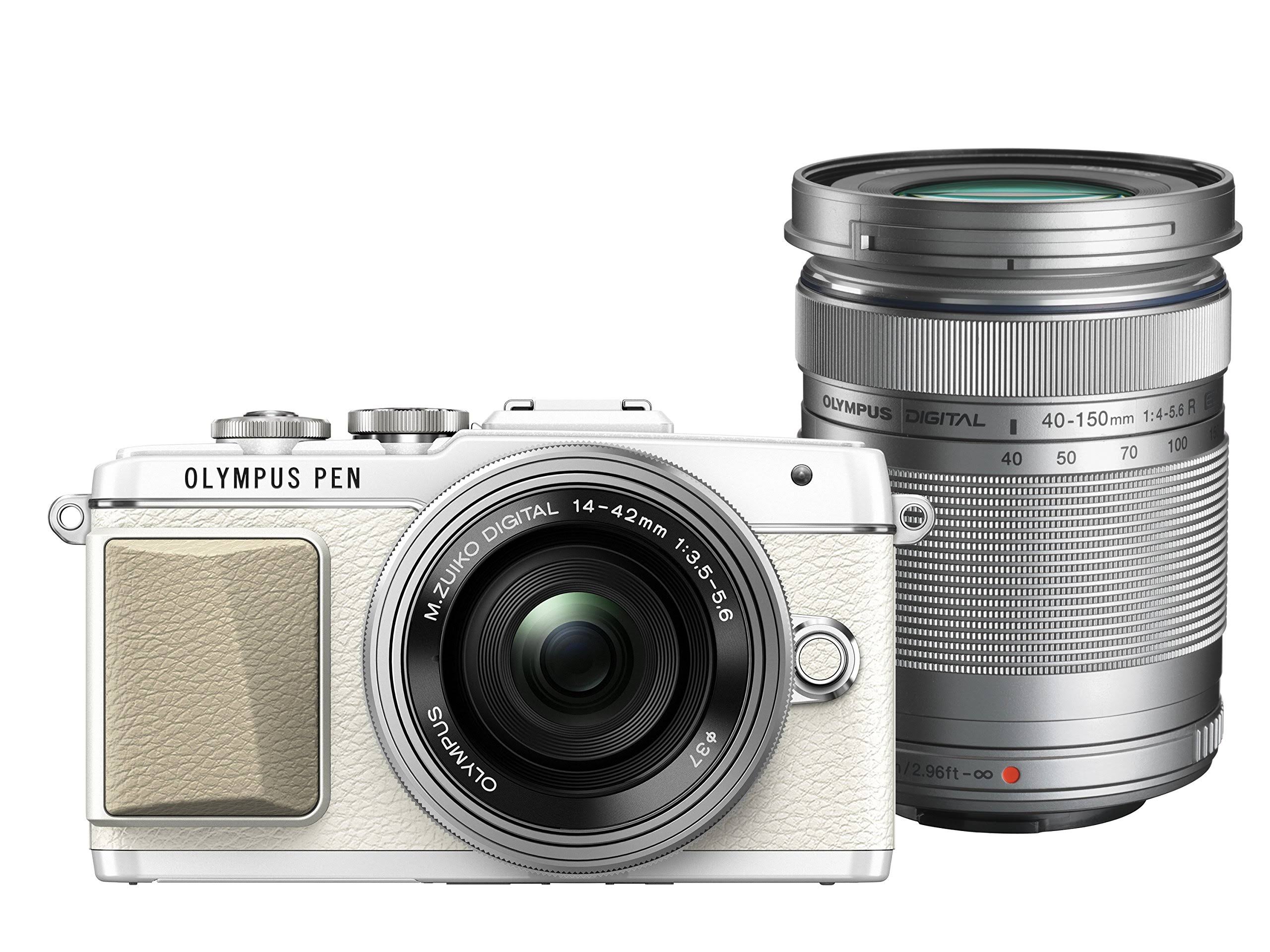 Olympus Pen Lite E-pl7 (White) with 14-42mm EZ and 40-150mm YIFNTN_0UGG Olympus Pen Lite E-pl7 (White) with 14-42mm EZ and 40-150mm YIFNTN_0UGG