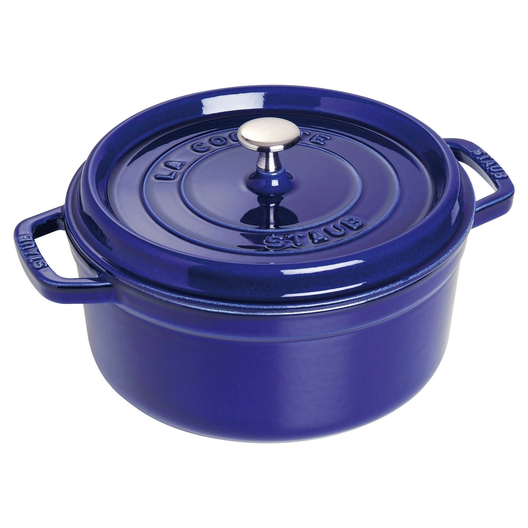 Staub Cast Iron 4-Quart Round Cocotte - Dark LHLY2C_A1Q1 Staub Cast Iron 4-Quart Round Cocotte - Dark LHLY2C_A1Q1