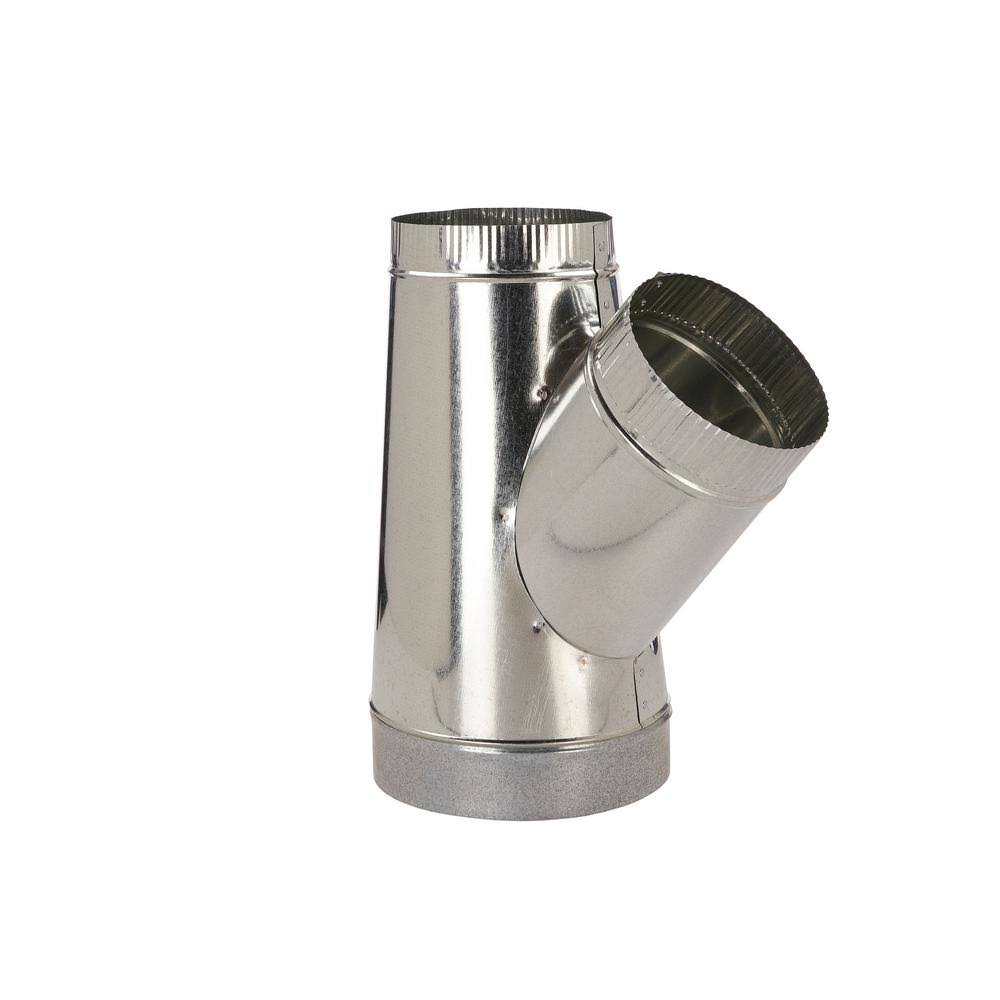 Master Flow 12 in. x 10 in. x 6 in. Galvanized Steel Wye 2SKV6Y_KUGU Master Flow 12 in. x 10 in. x 6 in. Galvanized Steel Wye 2SKV6Y_KUGU