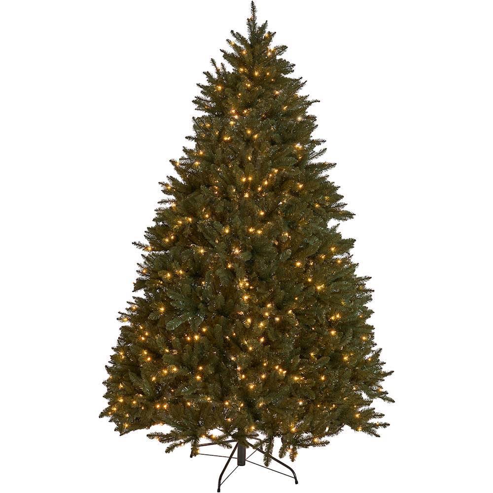 Noble House - 7.5' Norway Spruce Pre-Lit Hinged Artificial Christmas Tree - Green + Clear NPZFPU_6IWQ Noble House - 7.5' Norway Spruce Pre-Lit Hinged Artificial Christmas Tree - Green + Clear NPZFPU_6IWQ