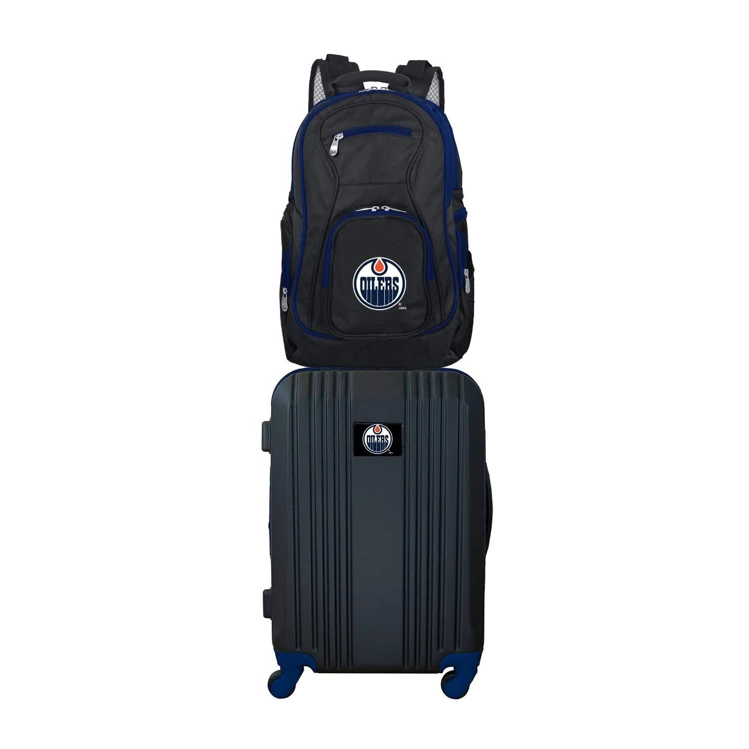 NHL Edmonton Oilers 2-Piece Luggage and Backpack HWLIXB_HRET NHL Edmonton Oilers 2-Piece Luggage and Backpack HWLIXB_HRET