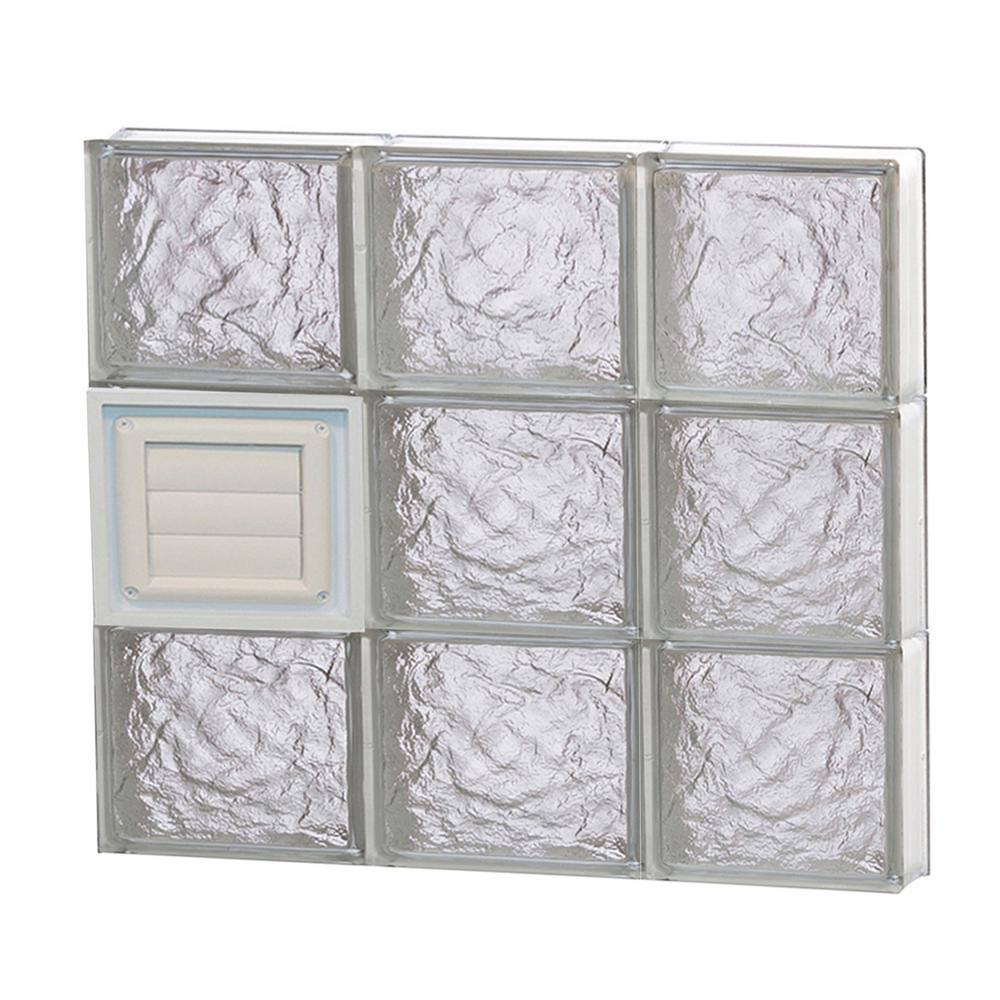 REDI2SET Ice Pattern Frameless Replacement Glass Block Window (Rough Opening 24-in x 24-in; Actual 23.25-in x 23.25-in) HFUPHQ_JJT1 REDI2SET Ice Pattern Frameless Replacement Glass Block Window (Rough Opening 24-in x 24-in; Actual 23.25-in x 23.25-in) HFUPHQ_JJT1