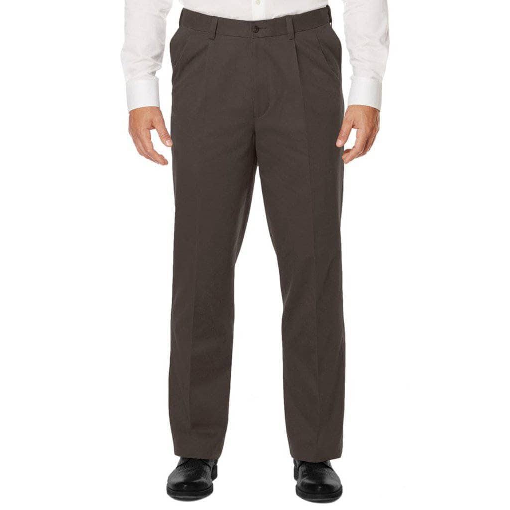 Savane Big Tall Pleated Ultimate Performance Chino - Shale - 44 x AGMC4R_67TR