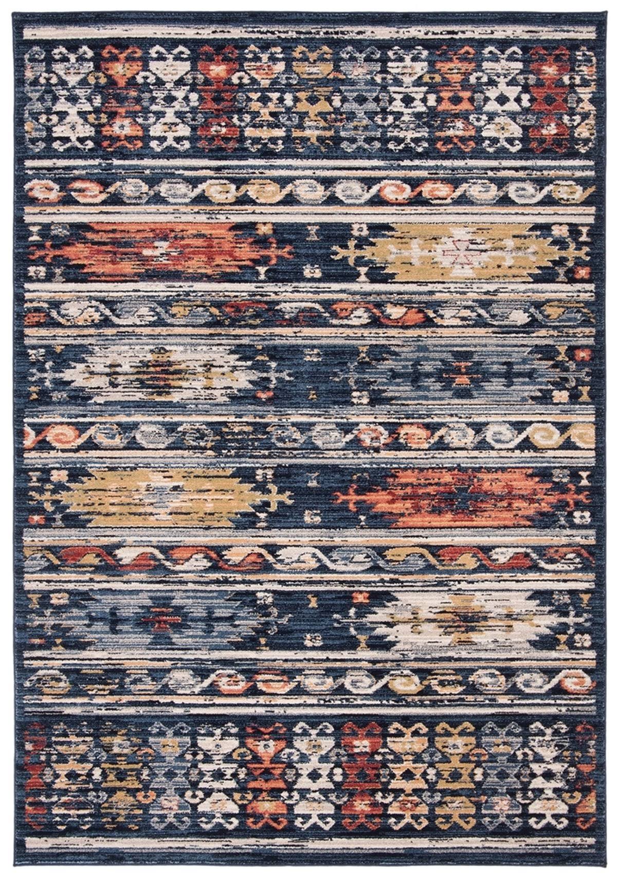 Safavieh CHL421N-7SQ 6 ft. 7 in. x 6 ft. 7 in. Charleston Bohemian Square Area Rug Navy 1JSLOO_DX7P Safavieh CHL421N-7SQ 6 ft. 7 in. x 6 ft. 7 in. Charleston Bohemian Square Area Rug Navy 1JSLOO_DX7P