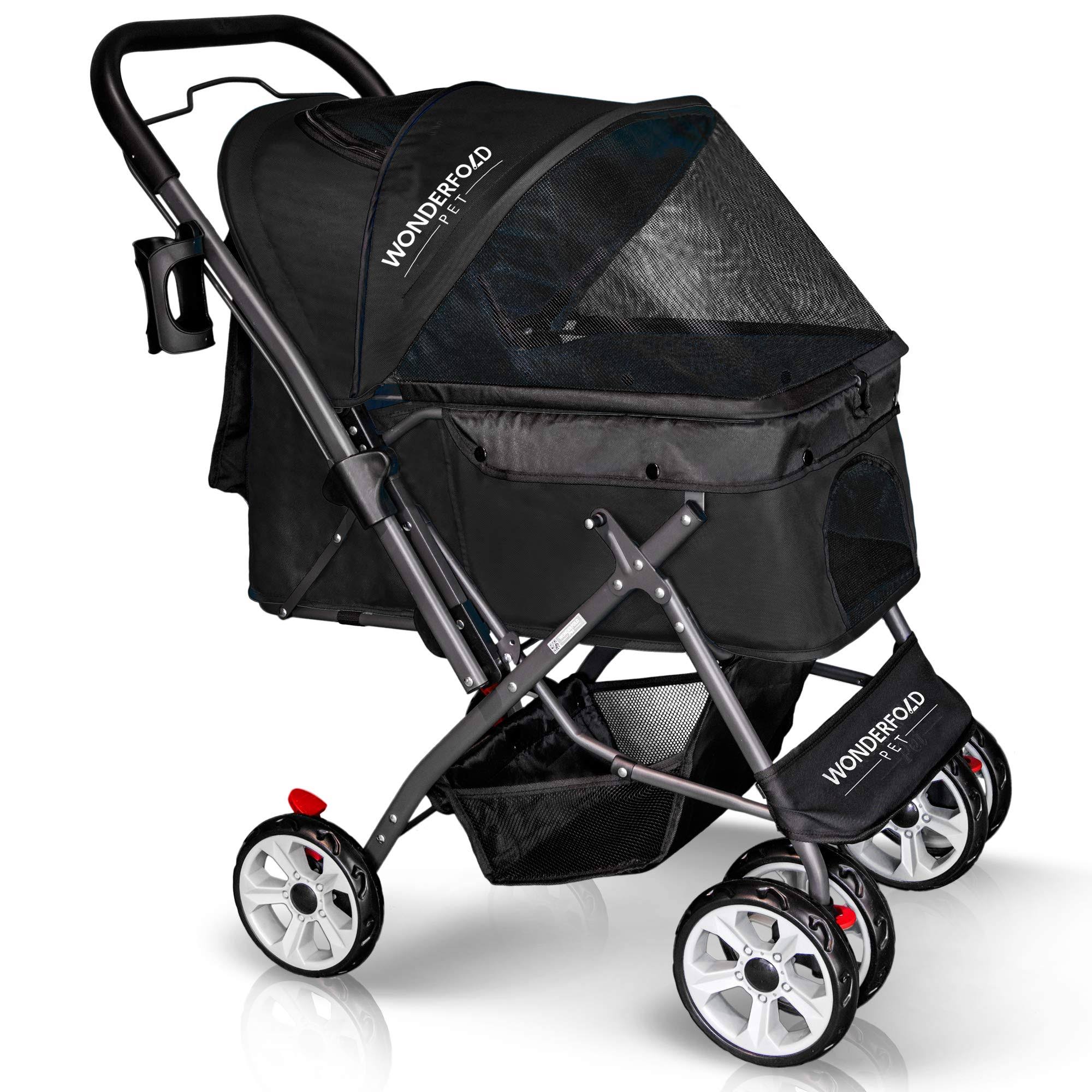 Wonderfold Unisex P1 Folding Pet Stroller - Jet 9TFEHH_CCXP