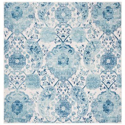 Mitch Cream/Turquoise Area Rug House of Hampton Rug Size Square 4' PF48RC_OE1Y Mitch Cream/Turquoise Area Rug House of Hampton Rug Size Square 4' PF48RC_OE1Y