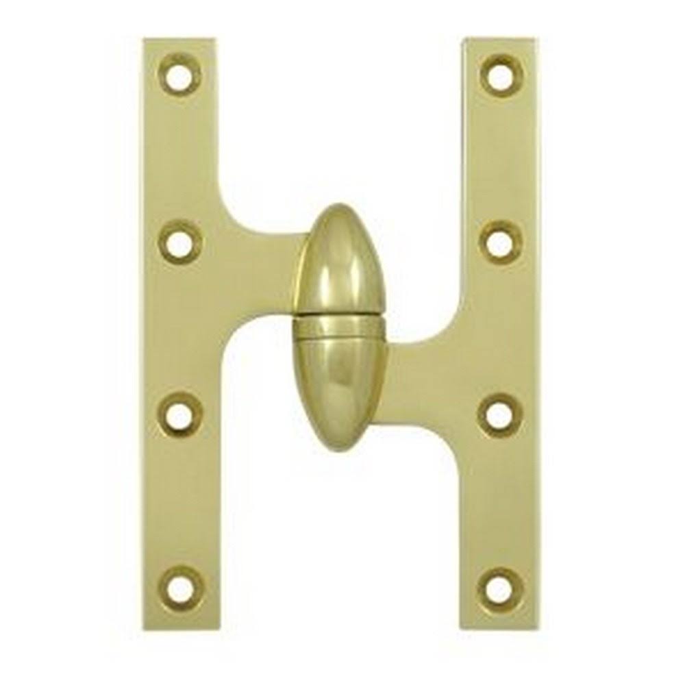 Deltana 6 x 4 inch Olive Knuckle Hinge Polished Brass OK6040B3-ICBN6Z_XAMI Deltana 6 x 4 inch Olive Knuckle Hinge Polished Brass OK6040B3-ICBN6Z_XAMI