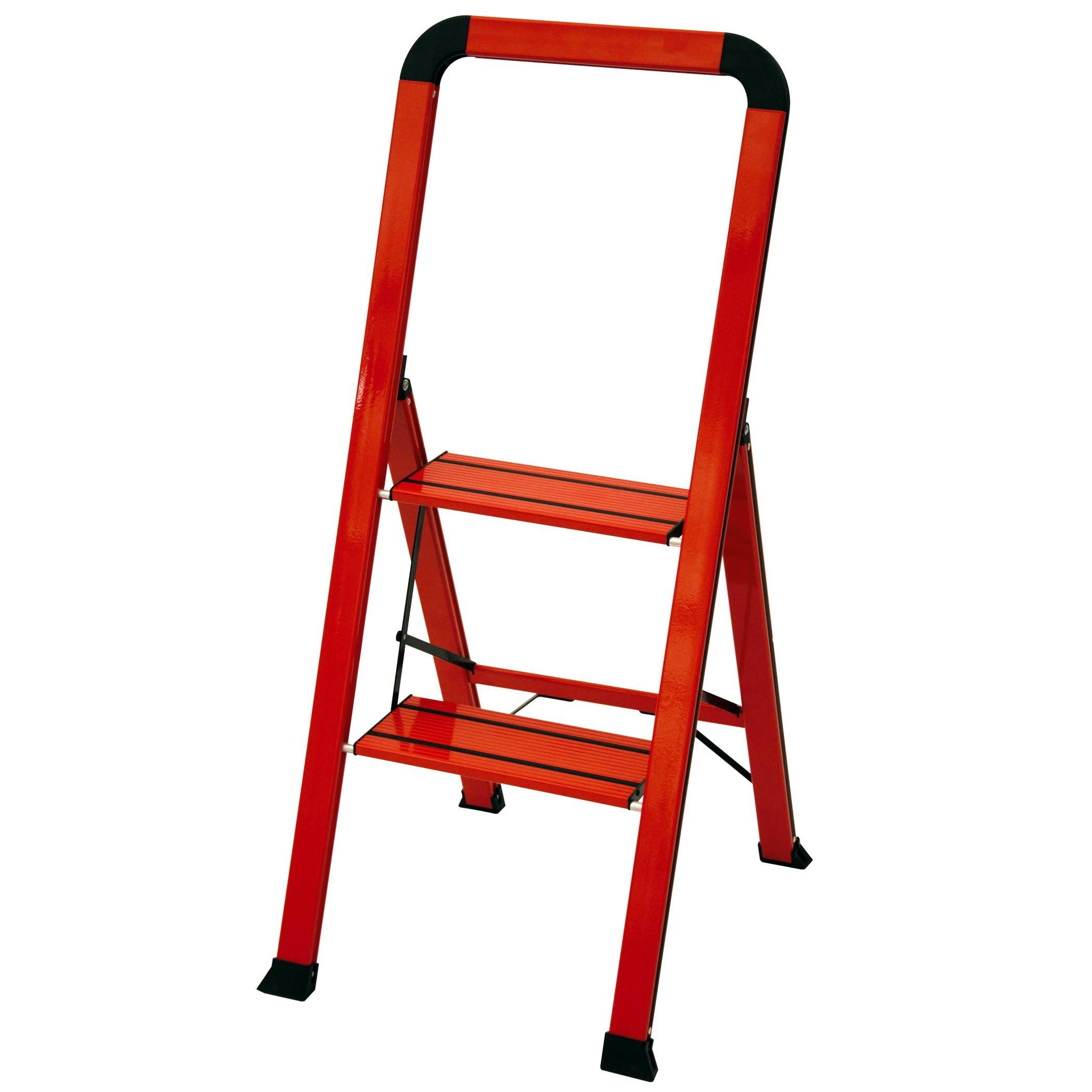 Ascent ADS2-001-RD Series Aluminum 2 Designer Step Stool VWRF1M_GN23
