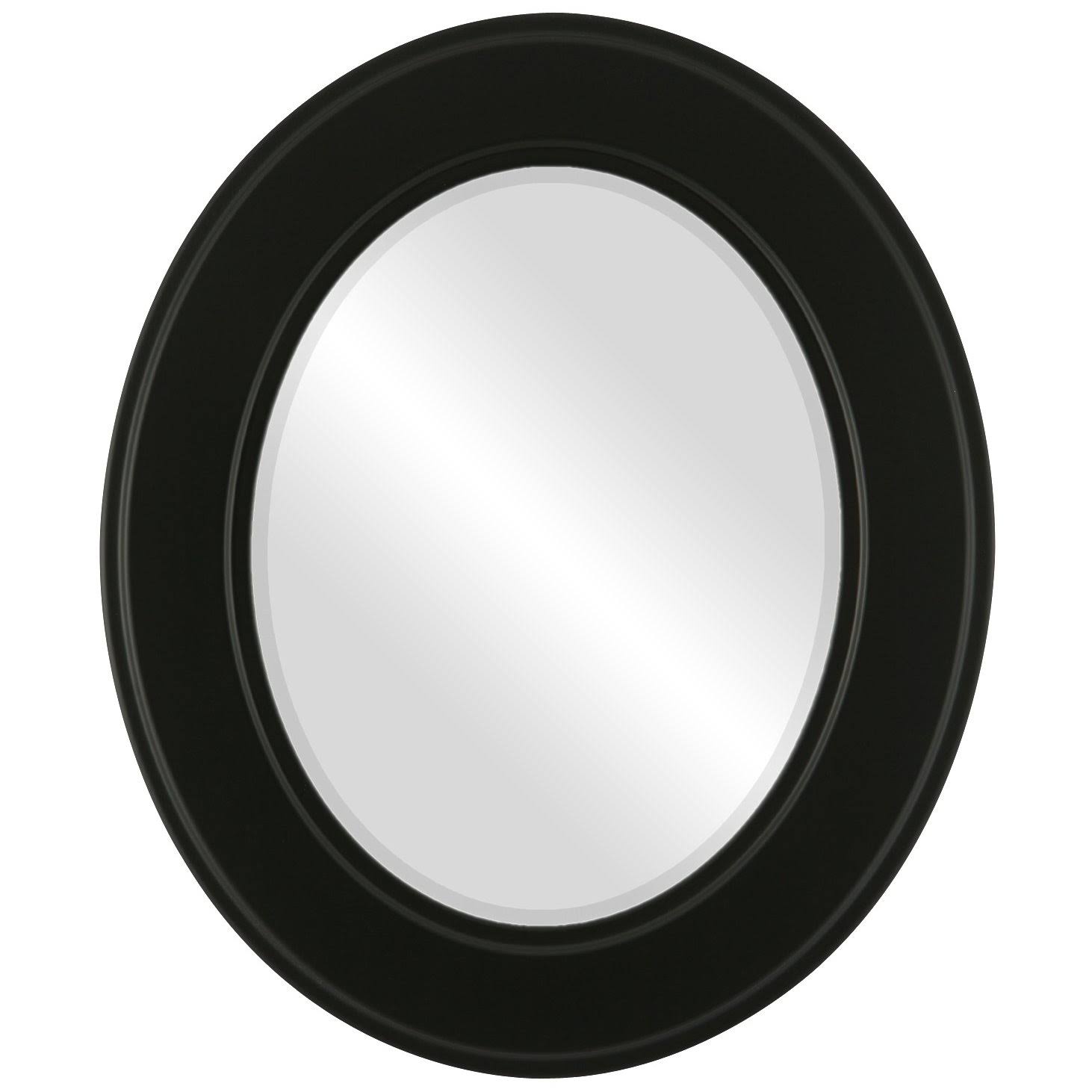 Montreal Framed Oval Mirror in Matte Black, D7TEZR_4N9X Montreal Framed Oval Mirror in Matte Black, D7TEZR_4N9X
