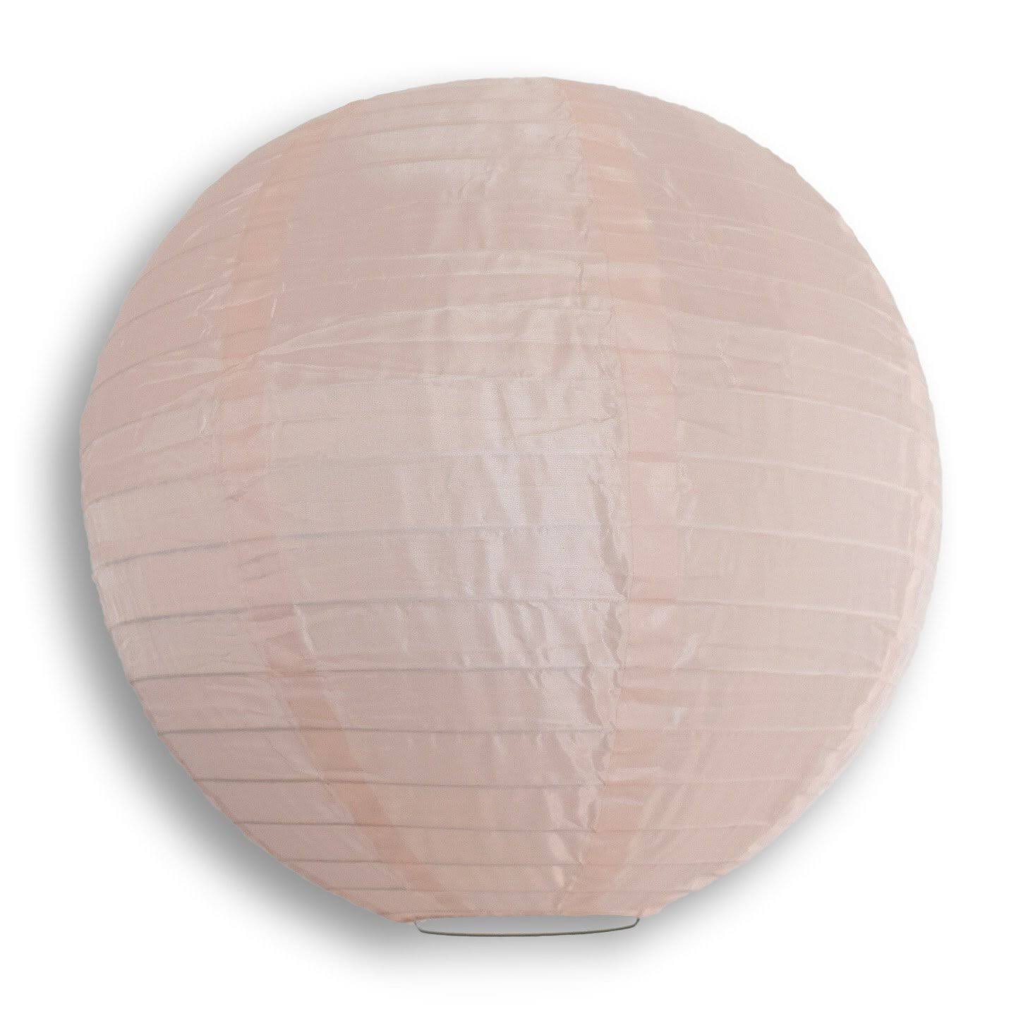 36 inch Rose Quartz Pink Jumbo Shimmering Parallel Ribbing Nylon Lantern, Single BEUHVO_REQ9 36 inch Rose Quartz Pink Jumbo Shimmering Parallel Ribbing Nylon Lantern, Single BEUHVO_REQ9