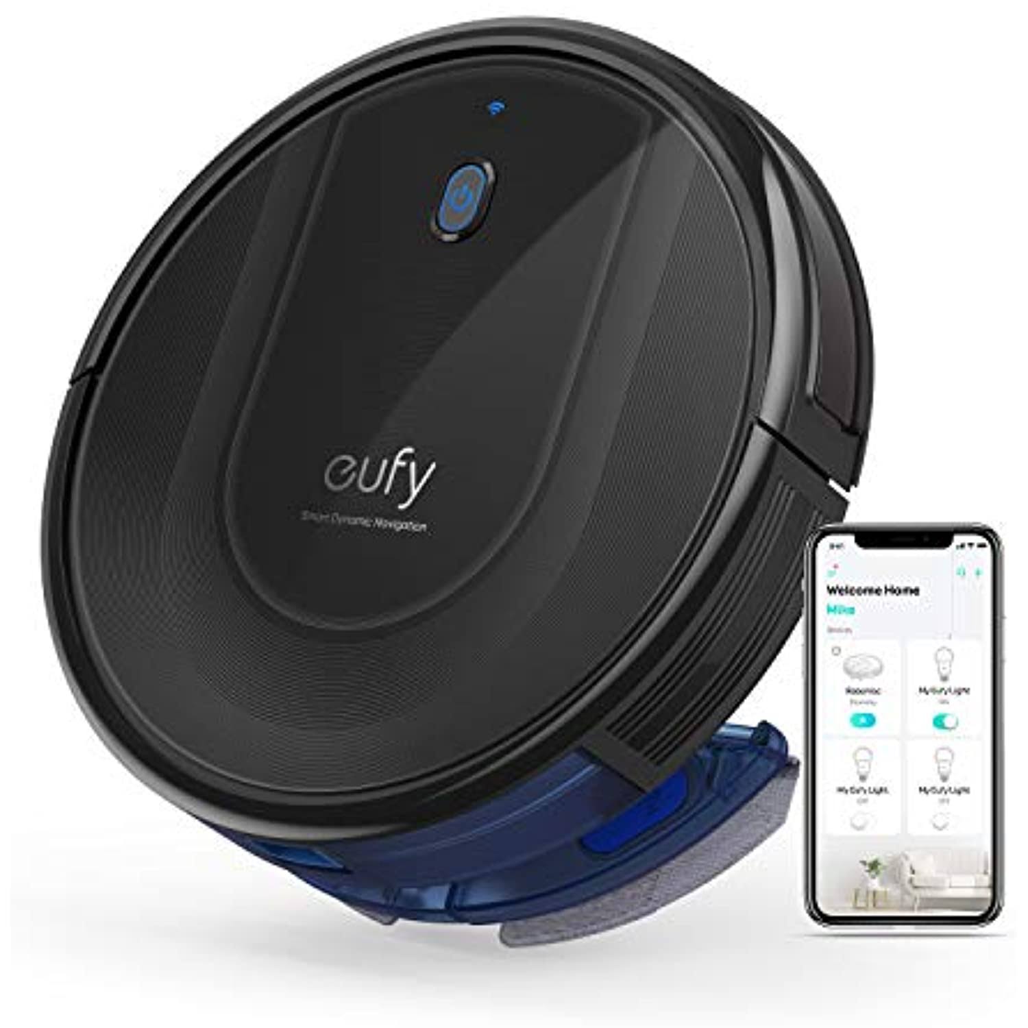 eufy RoboVac G10 Hybrid, Robot Vacuum Cleaner, Smart Dynamic Navigation, 2-in-1 Sweep and Mop, Wi-Fi, 2000Pa, Robotic Vacuum ATU0OI_3NRK