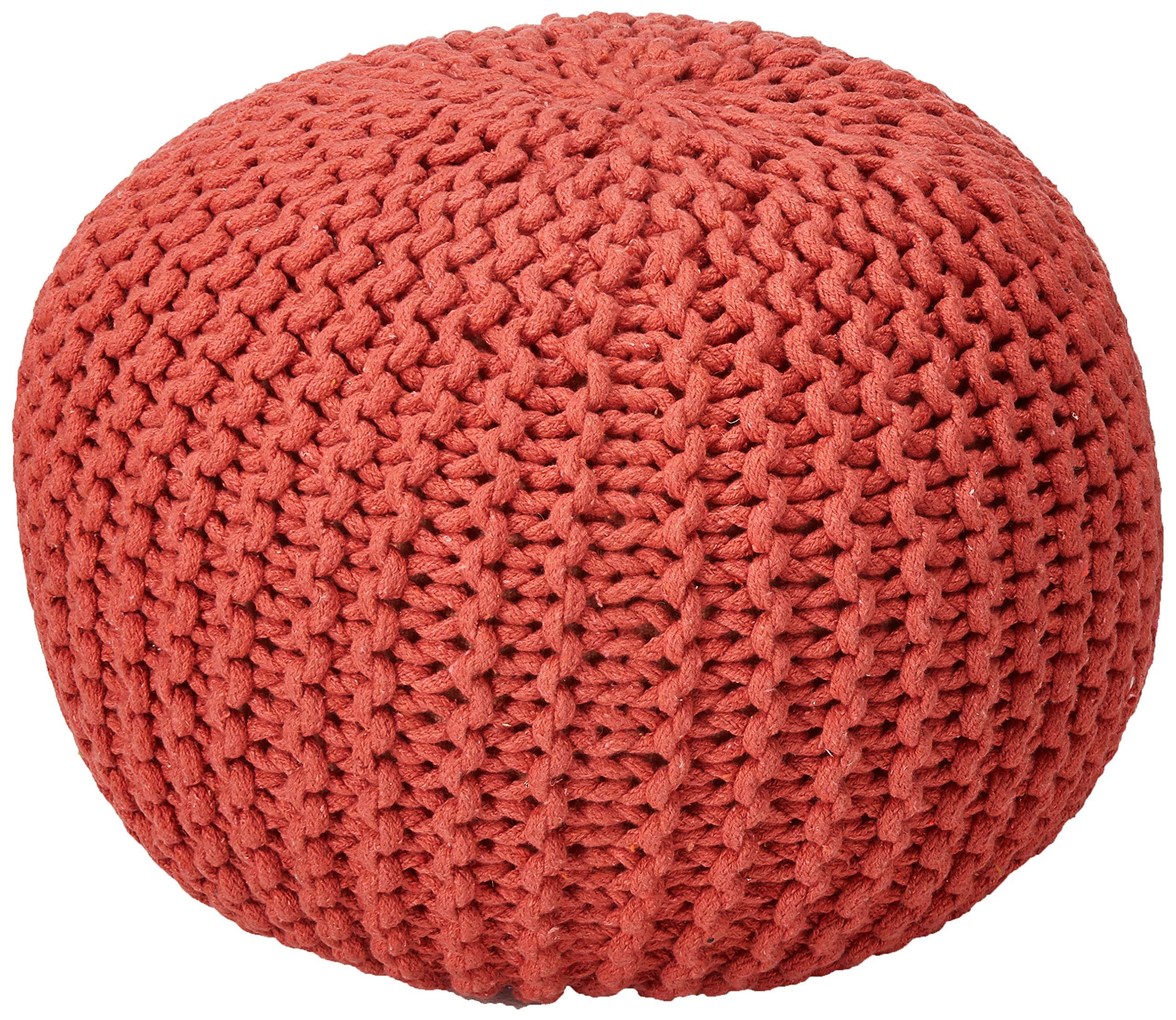 Poona Hand Knitted Artisan Pouf - H1UHSI_SLR7