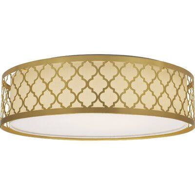 Jeanlouis 1-Light LED Flush Mount Mercer41 Fixture Finish Natural HS1P87_XAPG Jeanlouis 1-Light LED Flush Mount Mercer41 Fixture Finish Natural HS1P87_XAPG
