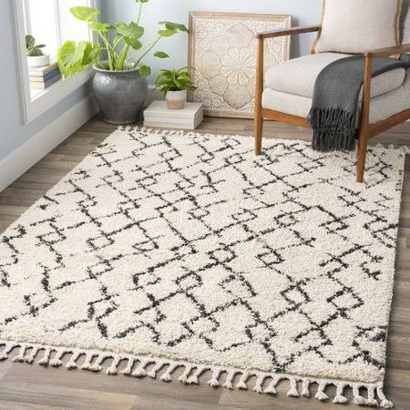 Mack Milo Joaquin Cream/Charcoal Area Rug, VQWGQN_3M0C