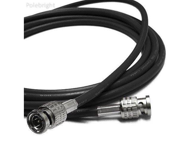 Canare 25' L-3CFW RG59 HD-SDI Coaxial Cable with Male BNCs (Black) TNG9IO_JUMN