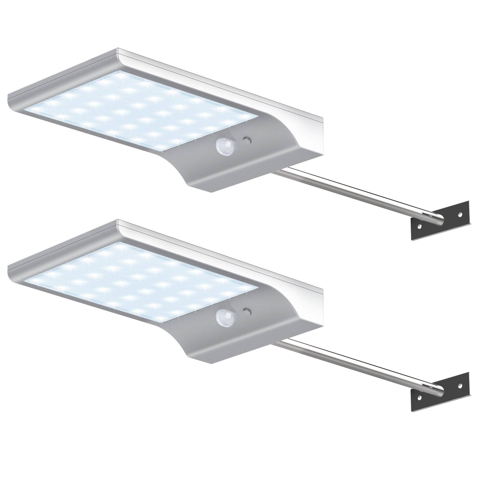 Innogear Solar Gutter Lights Wall Sconces with Mounting Pole Outdoor Motion BU4E1J_B00M Innogear Solar Gutter Lights Wall Sconces with Mounting Pole Outdoor Motion BU4E1J_B00M