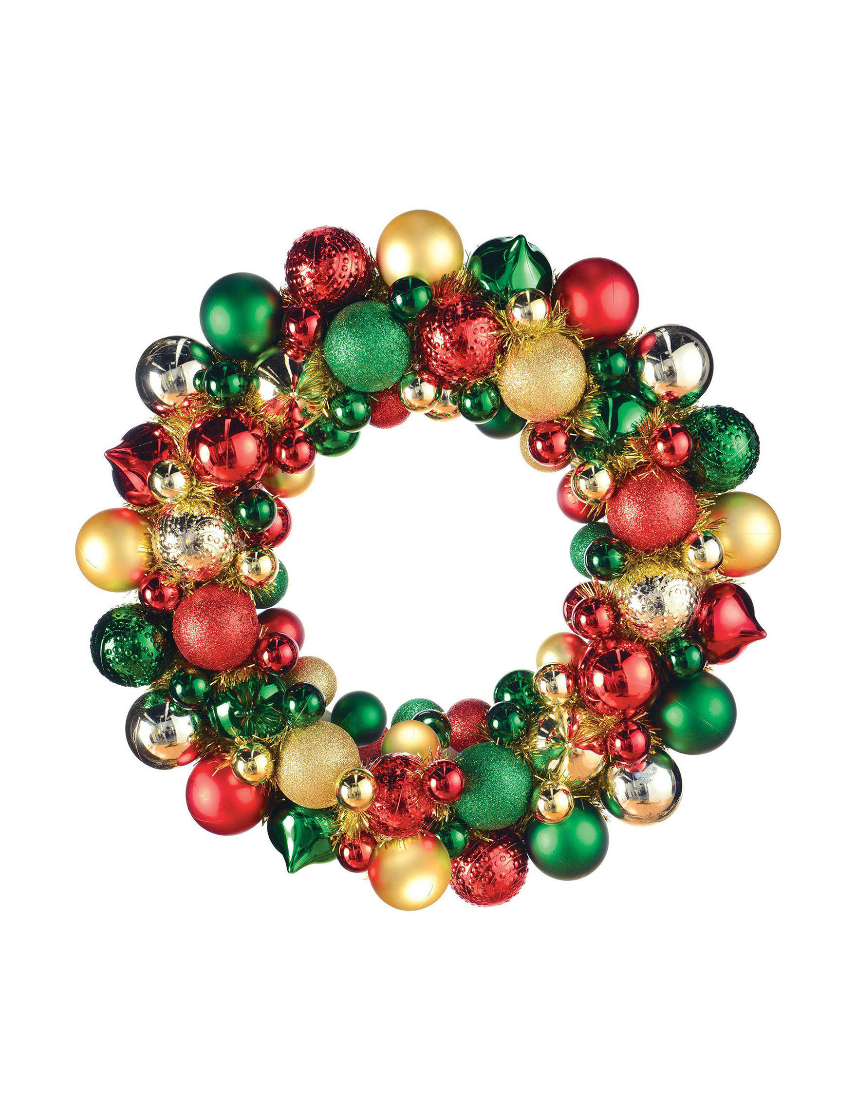 Christmas Metallic Bulb Wreath IHYFA7_4YY3 Christmas Metallic Bulb Wreath IHYFA7_4YY3