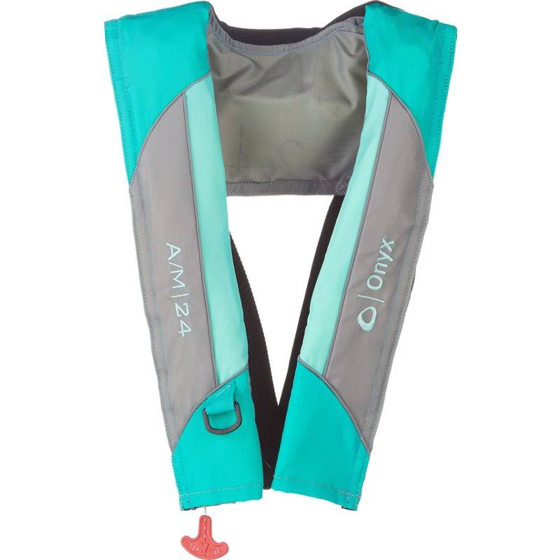 Onyx Outdoor Automatic/Manual 24 Inflatable Life Jacket Aqua/Gray - Flotation at Academy AFWGJI_VZHF Onyx Outdoor Automatic/Manual 24 Inflatable Life Jacket Aqua/Gray - Flotation at Academy AFWGJI_VZHF