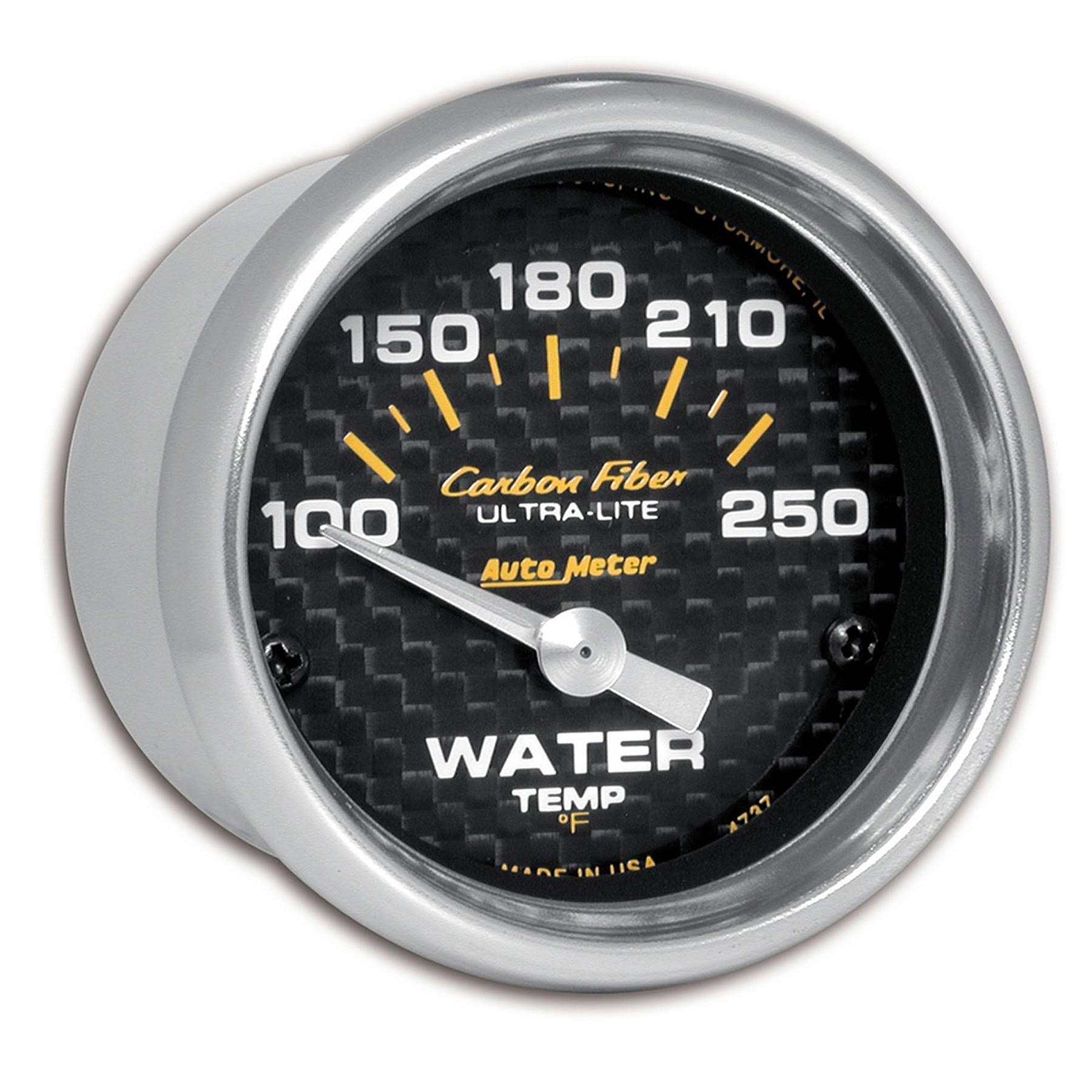 AutoMeter 4737 Carbon Fiber Water Temperature WWP8TW_2TD6 AutoMeter 4737 Carbon Fiber Water Temperature WWP8TW_2TD6
