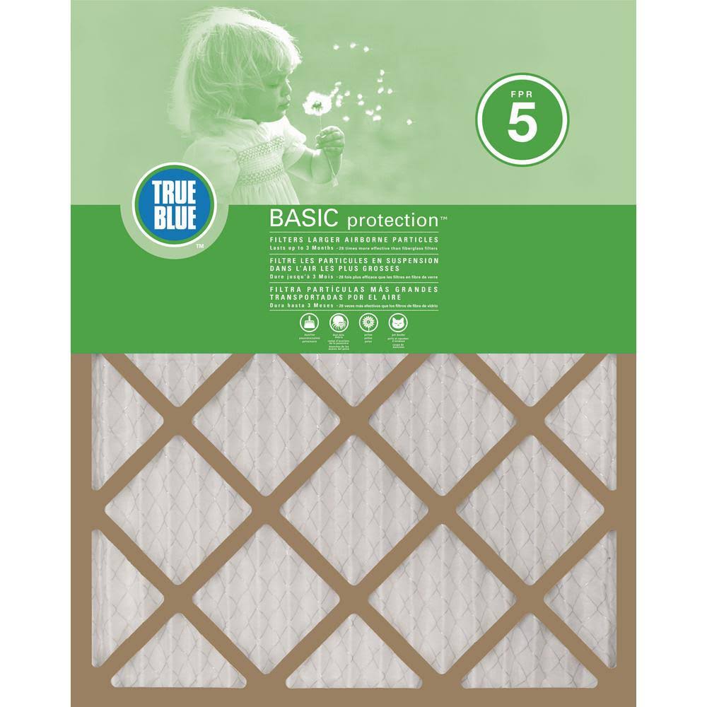 True Blue 20 x 36 x 1 Basic FPR 5 Pleated Air Filter (12-Pack) RDT1QV_8V6H True Blue 20 x 36 x 1 Basic FPR 5 Pleated Air Filter (12-Pack) RDT1QV_8V6H