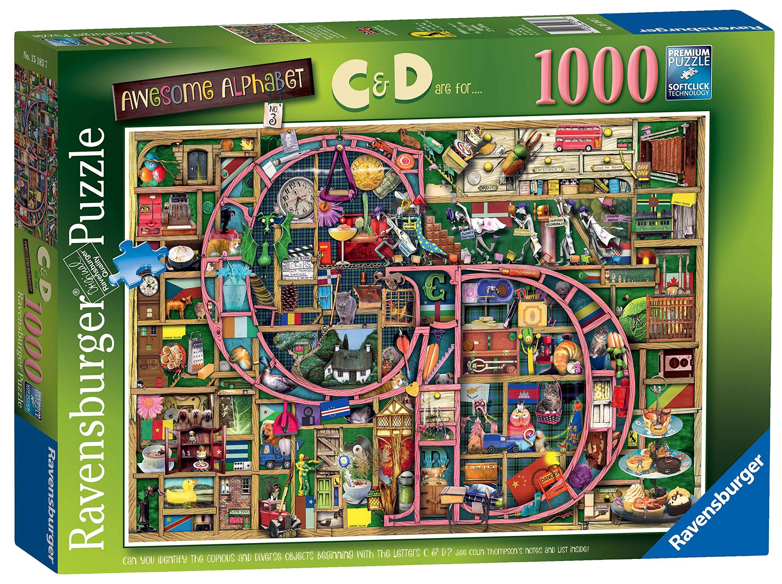 Ravensburger - Colin Thompson - Awesome Alphabet C D - 1000 Piece Jigsaw 5CQOFH_25XN Ravensburger - Colin Thompson - Awesome Alphabet C D - 1000 Piece Jigsaw 5CQOFH_25XN