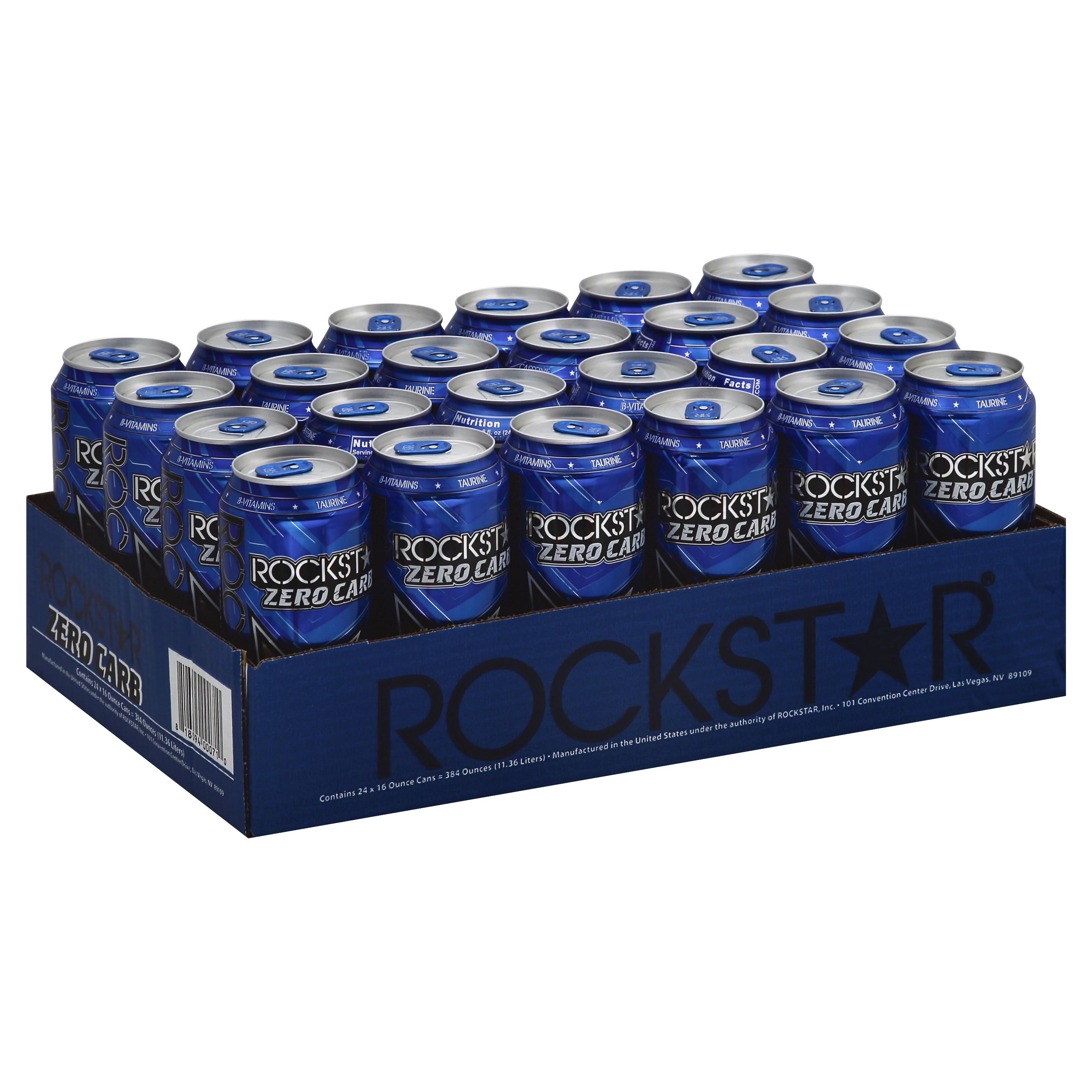 Rockstar Zero Carb Energy Drink - 24 pack, 16 fl oz GVT6MD_SKKP Rockstar Zero Carb Energy Drink - 24 pack, 16 fl oz GVT6MD_SKKP