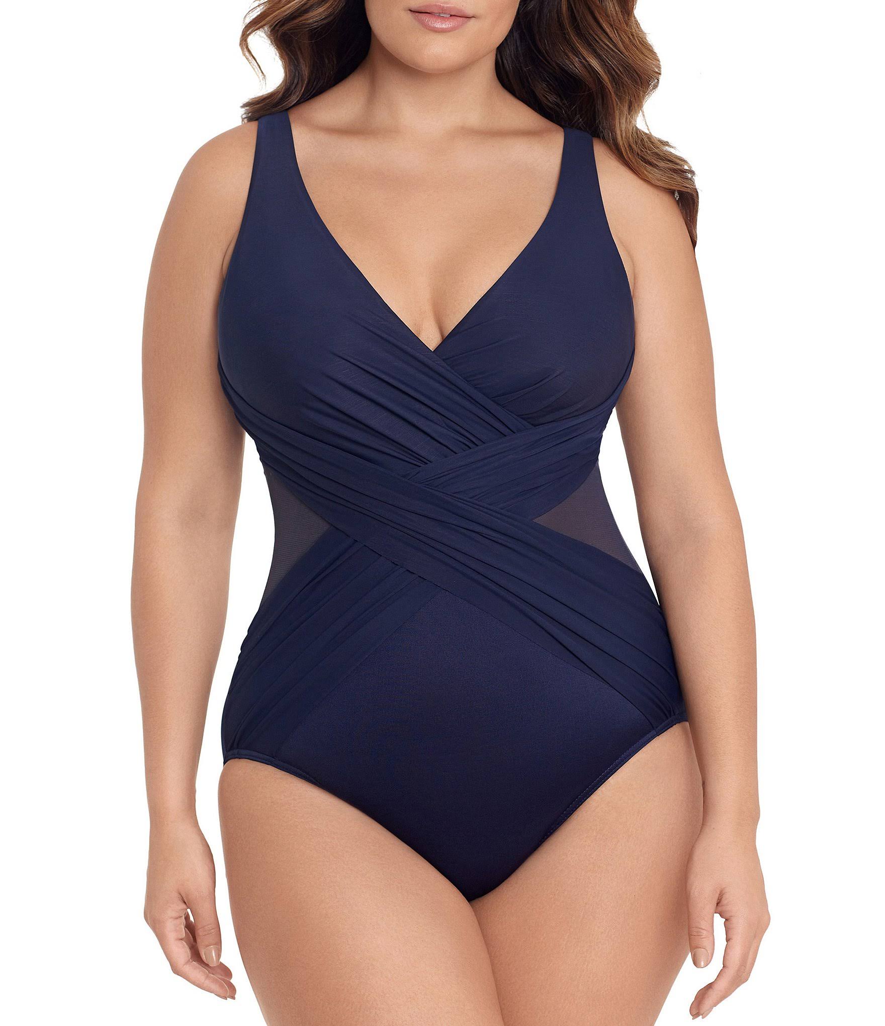 Miraclesuit Plus Size Illusionist Crossover One Piece Swimsuit - HPUIW1_NJVB Miraclesuit Plus Size Illusionist Crossover One Piece Swimsuit - HPUIW1_NJVB