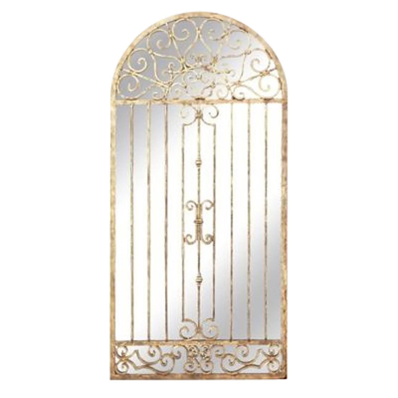My Swanky Home Extra Large Antiqued Gold Arch Wall Mirror Architectural SAU4RD_RZVH My Swanky Home Extra Large Antiqued Gold Arch Wall Mirror Architectural SAU4RD_RZVH
