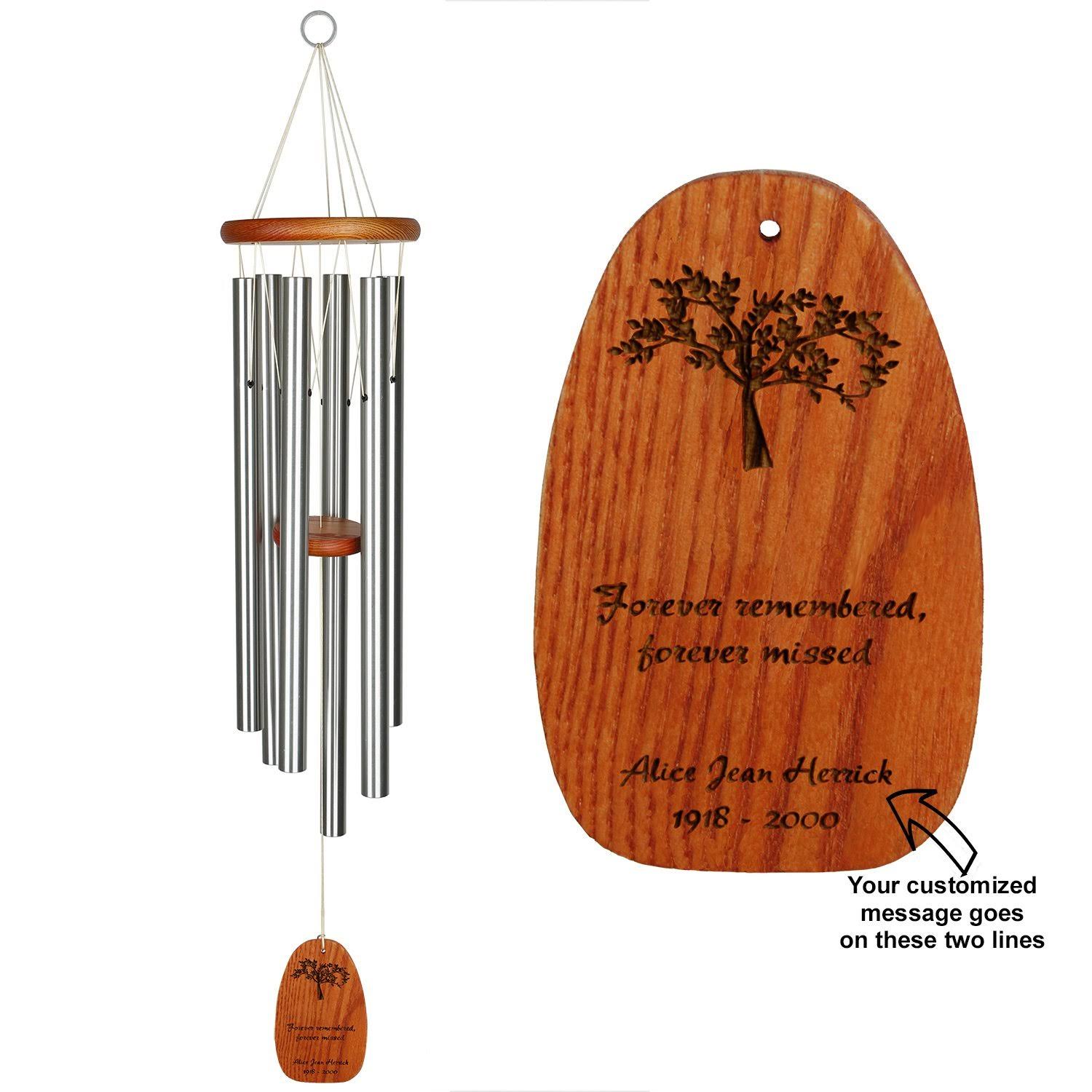 Personalize It Sympathy Amazing Grace Chime - Large Silver, WLTPBD_PIIB Personalize It Sympathy Amazing Grace Chime - Large Silver, WLTPBD_PIIB