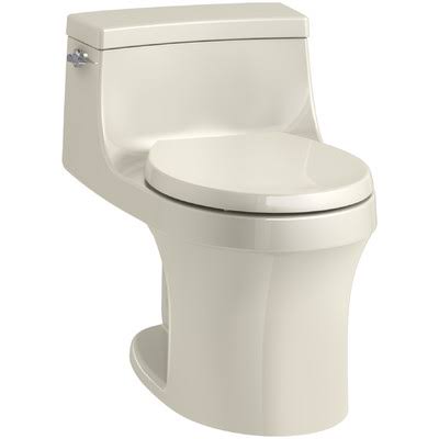 Kohler K-4007 San Souci 1 Piece Round-Front 1.28 GPF Toilet with AquaPiston Flushing 10QHAN_XZEU Kohler K-4007 San Souci 1 Piece Round-Front 1.28 GPF Toilet with AquaPiston Flushing 10QHAN_XZEU