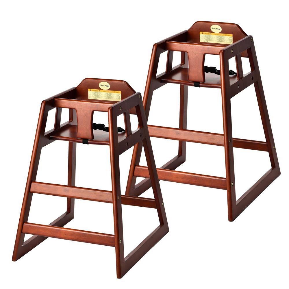 Alpine Industries Baby High Chair, Mahogany 2-CVB1H0_O0NC Alpine Industries Baby High Chair, Mahogany 2-CVB1H0_O0NC
