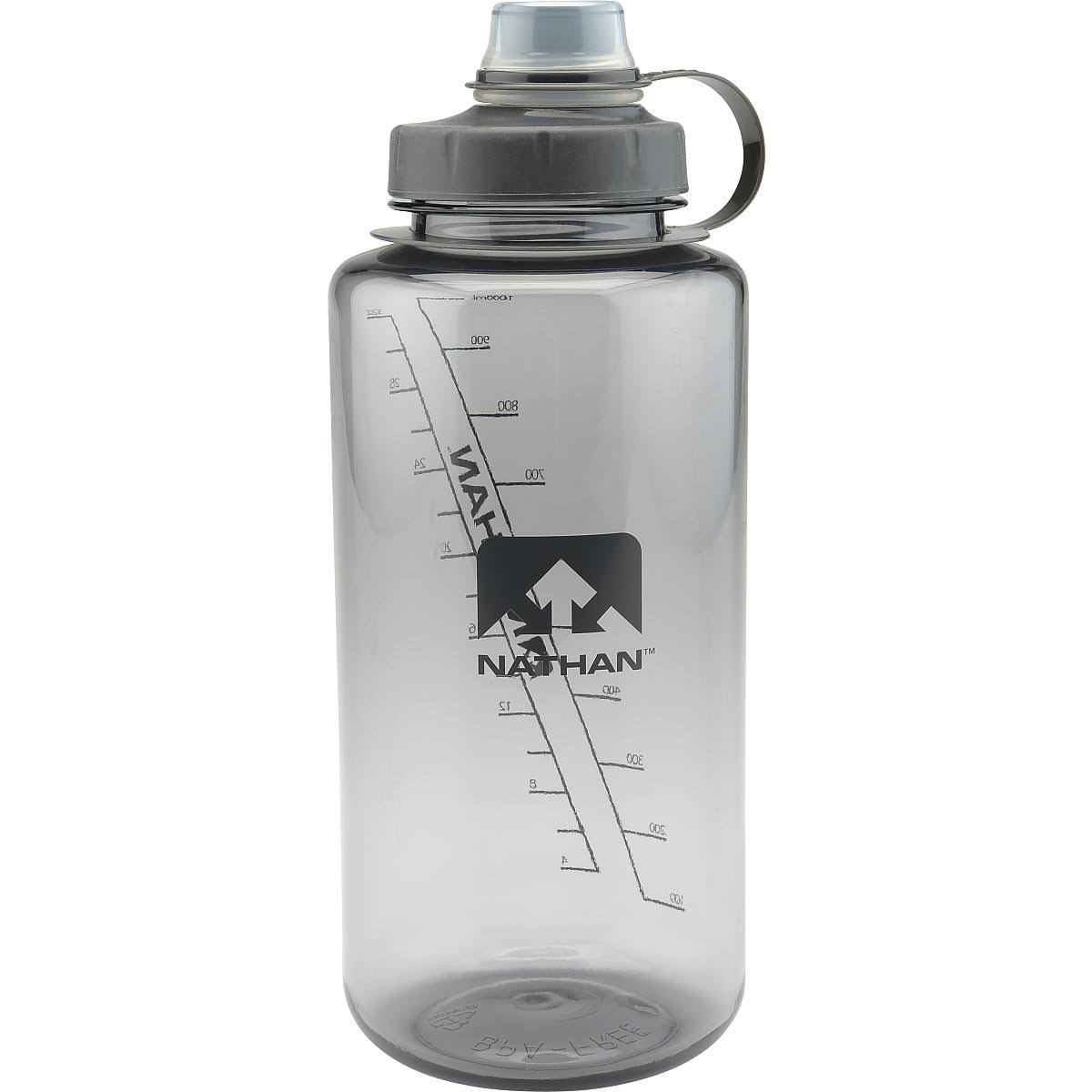 Nathan Big Shot Narrow Mouth Water Bottle, Grey - 1 L COTG25_HETN Nathan Big Shot Narrow Mouth Water Bottle, Grey - 1 L COTG25_HETN
