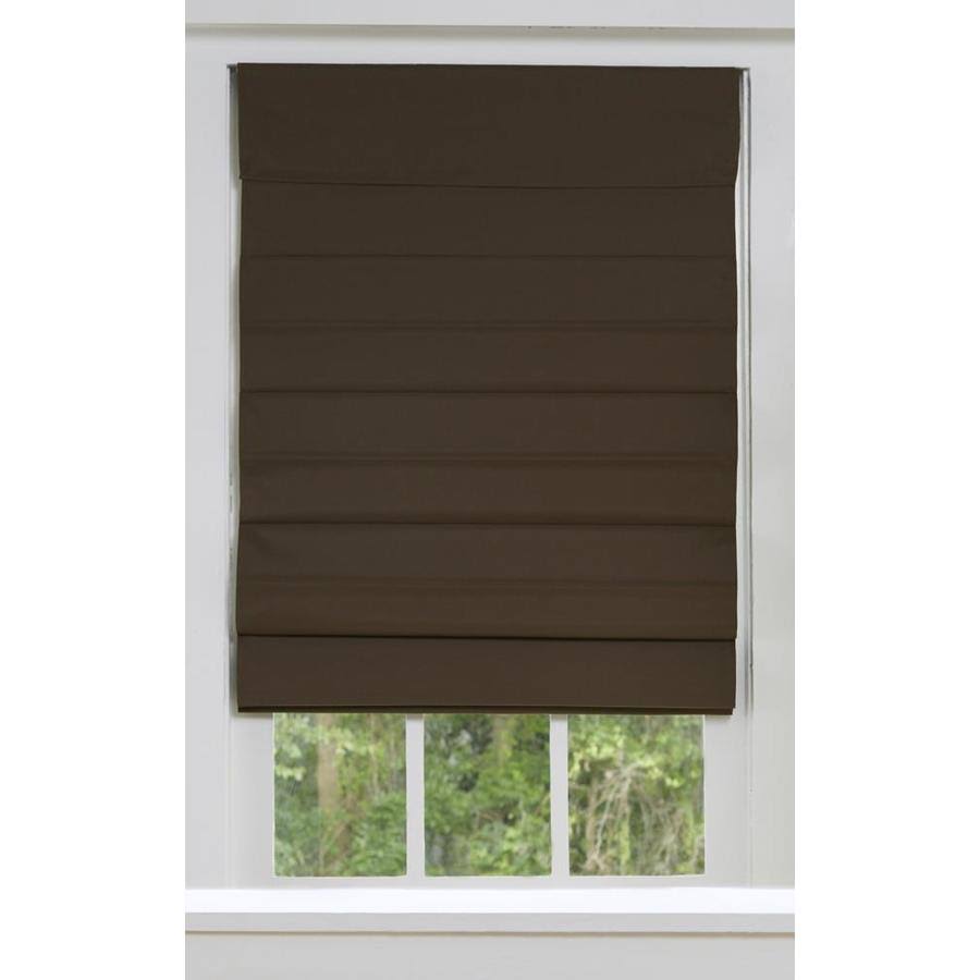 Allen + Roth 51-in x 72-in Cocoa Blackout Cordless Roman Shade Cotton in Brown | R82VYT_6EP8 Allen + Roth 51-in x 72-in Cocoa Blackout Cordless Roman Shade Cotton in Brown | R82VYT_6EP8