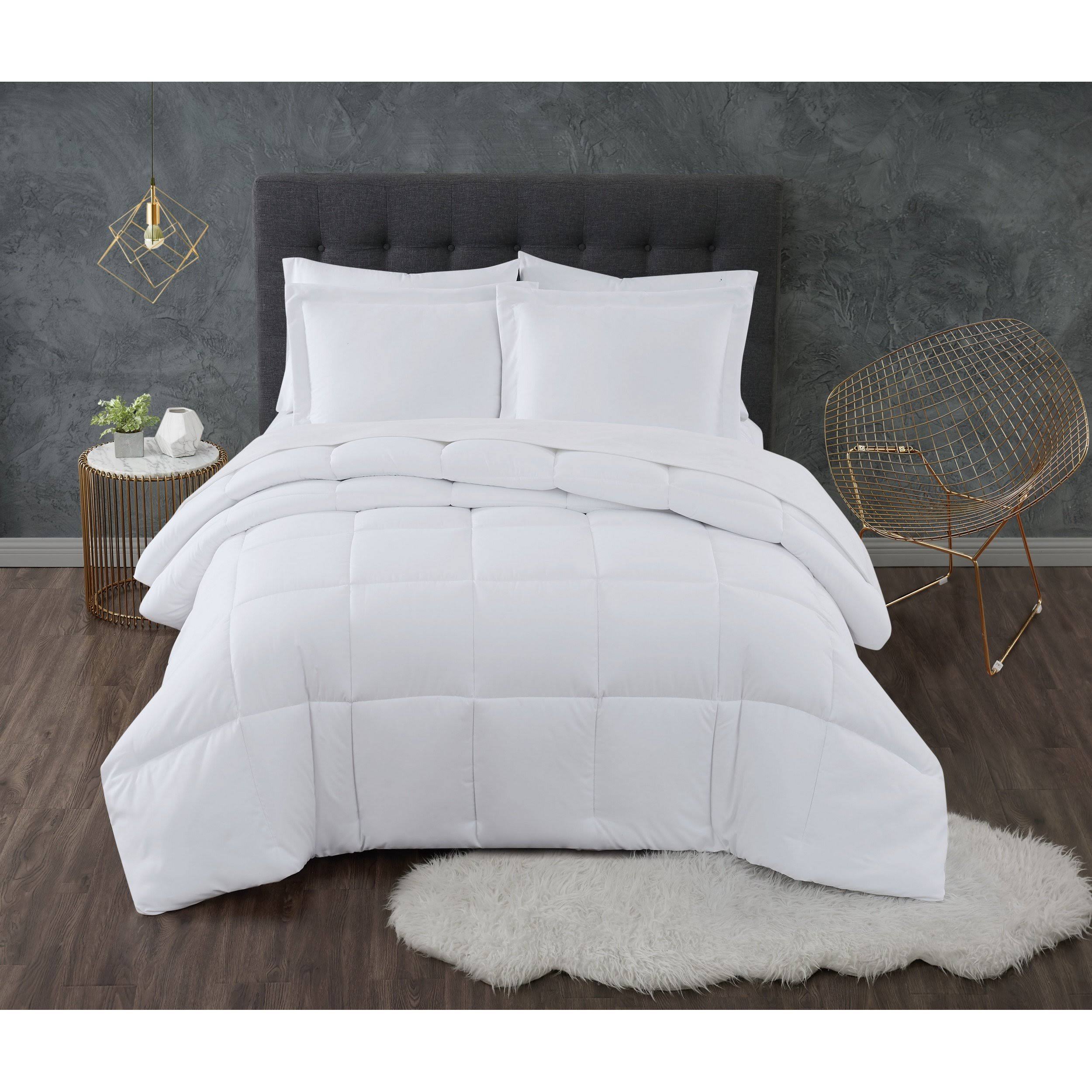 Truly Calm Antimicrobial Down Alternative Comforter Set, White, M1UMPA_61XL Truly Calm Antimicrobial Down Alternative Comforter Set, White, M1UMPA_61XL