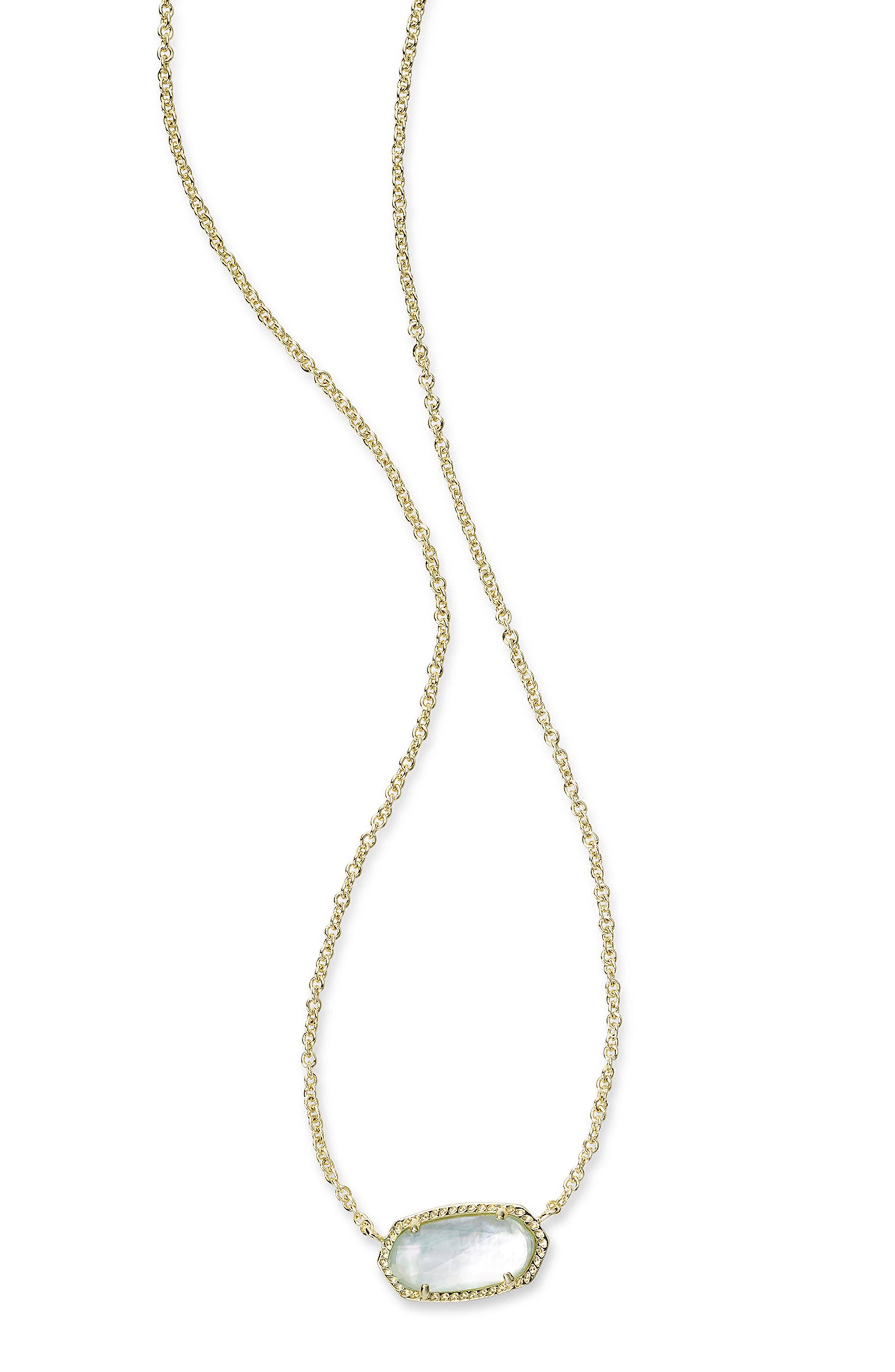 Kendra Scott ELISA Pendant Necklace Gold Light Blue DREJRF_WVVZ Kendra Scott ELISA Pendant Necklace Gold Light Blue DREJRF_WVVZ