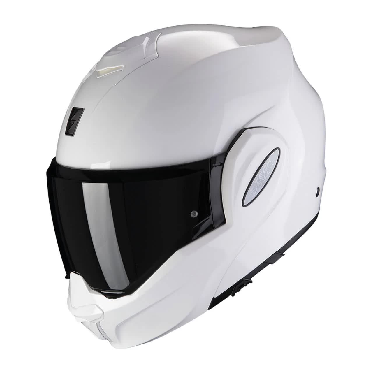 Scorpion Exo-Tech Solid, Modular Helmet - White - DAL834_S4L0