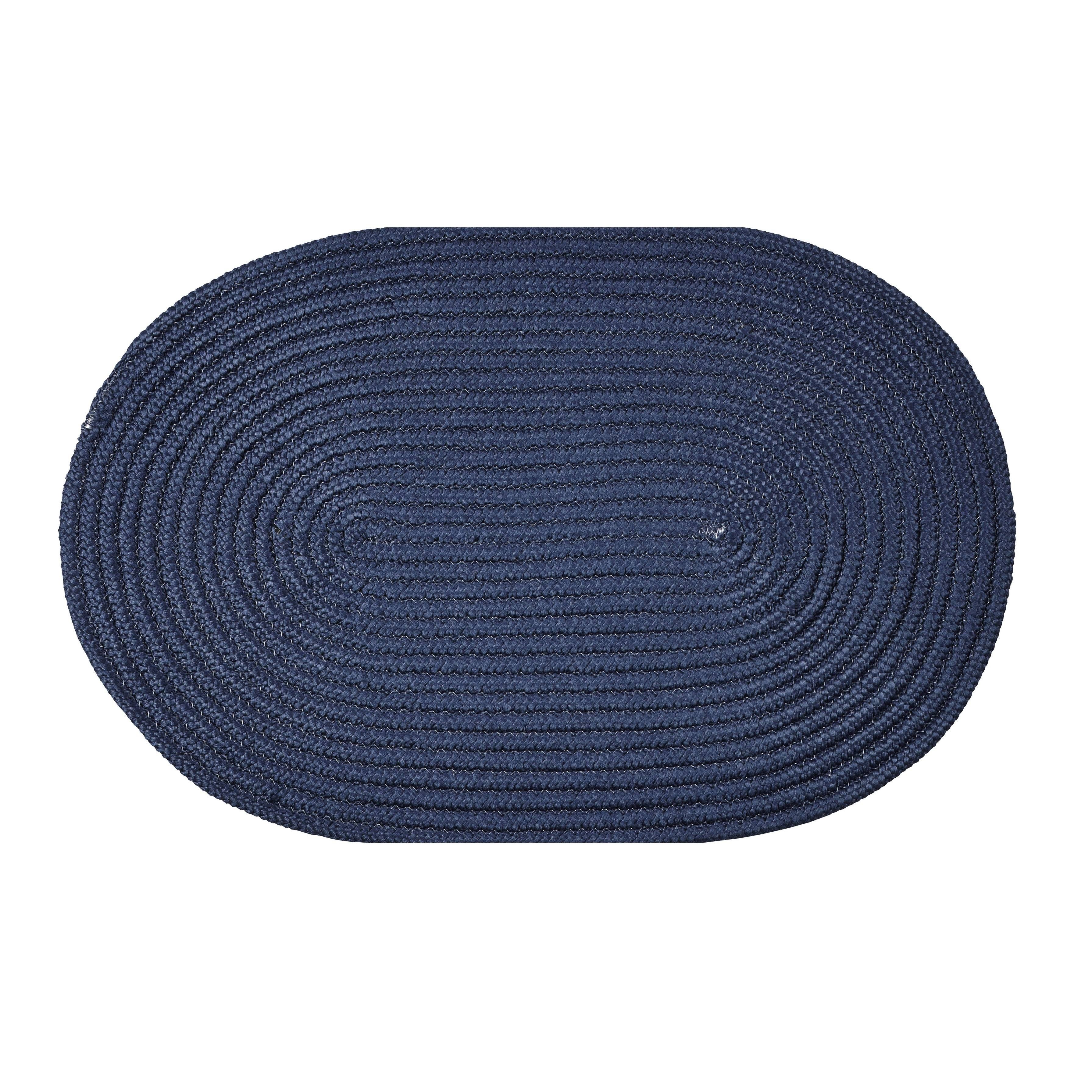Better Trends Country Braid Collection Is Durable and Stain Resistant Reversible Indoor Area Utility Rug (Dark Blue Solid ABBPLI_BKTP Better Trends Country Braid Collection Is Durable and Stain Resistant Reversible Indoor Area Utility Rug (Dark Blue Solid ABBPLI_BKTP