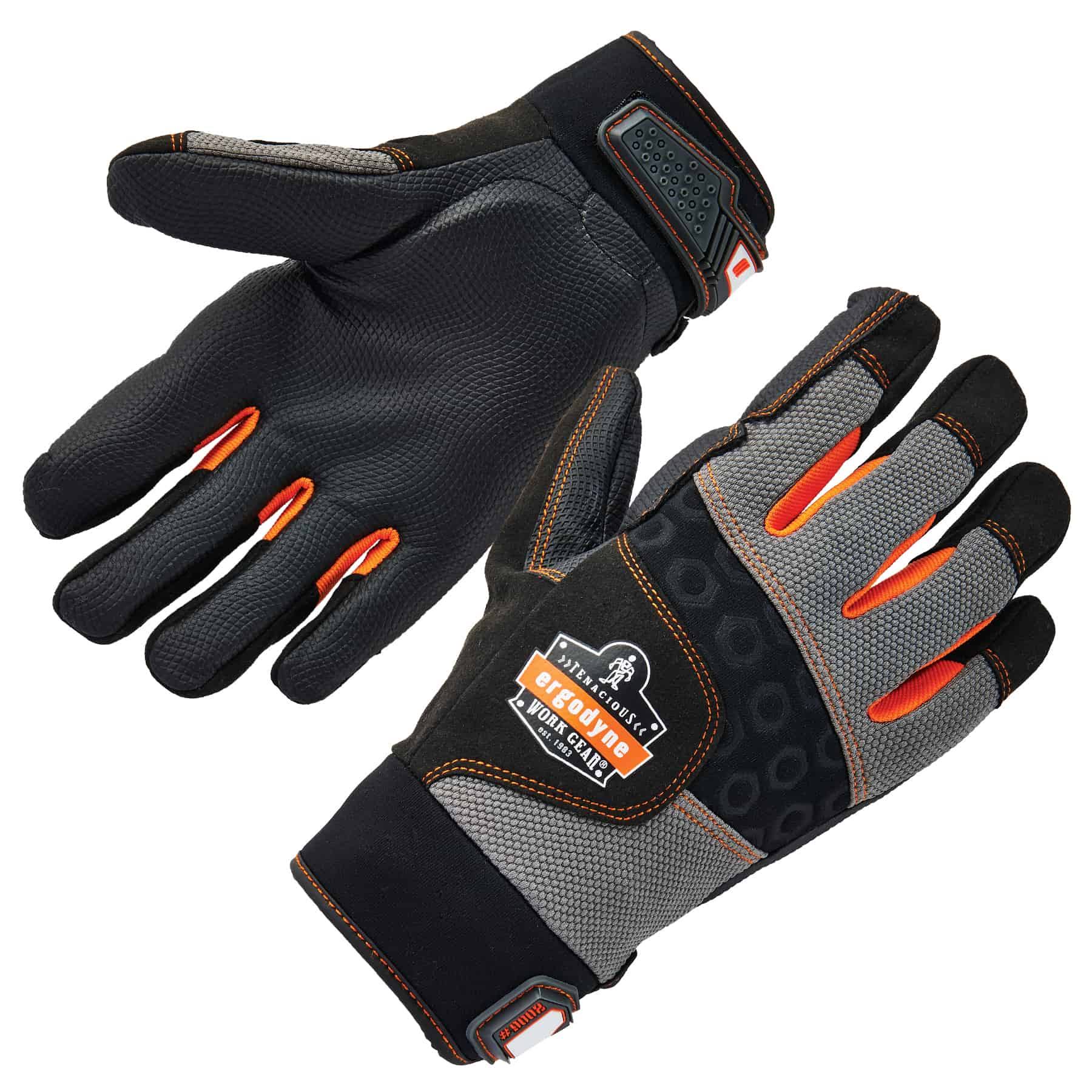 Ergodyne 17702, ProFlex 9002 Certified Full-Finger Anti-Vibration Gloves S size, JF1OR6_LSHV