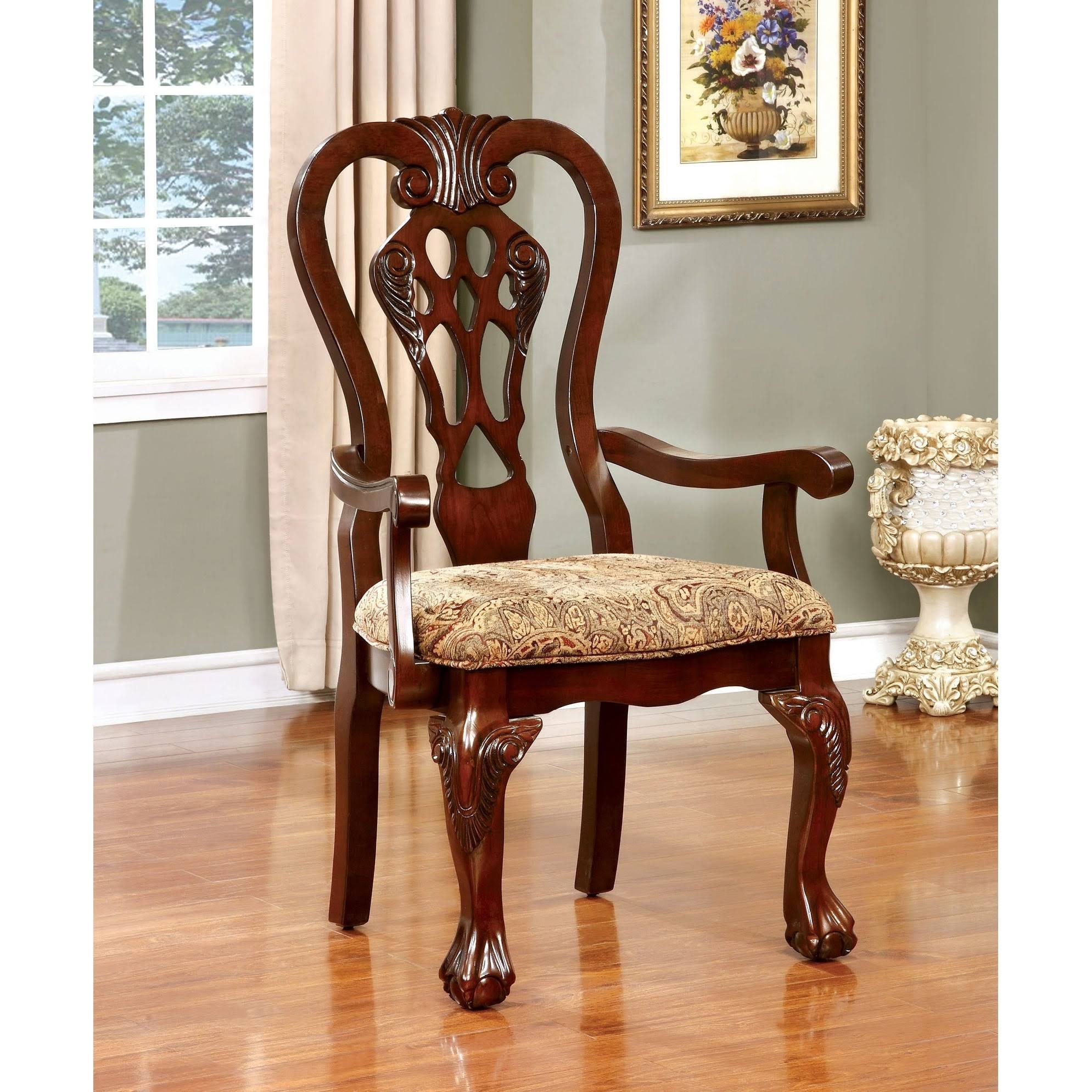 Elana Cherry Arm Chair (Set of 2) 8KUAHJ_KVYB Elana Cherry Arm Chair (Set of 2) 8KUAHJ_KVYB