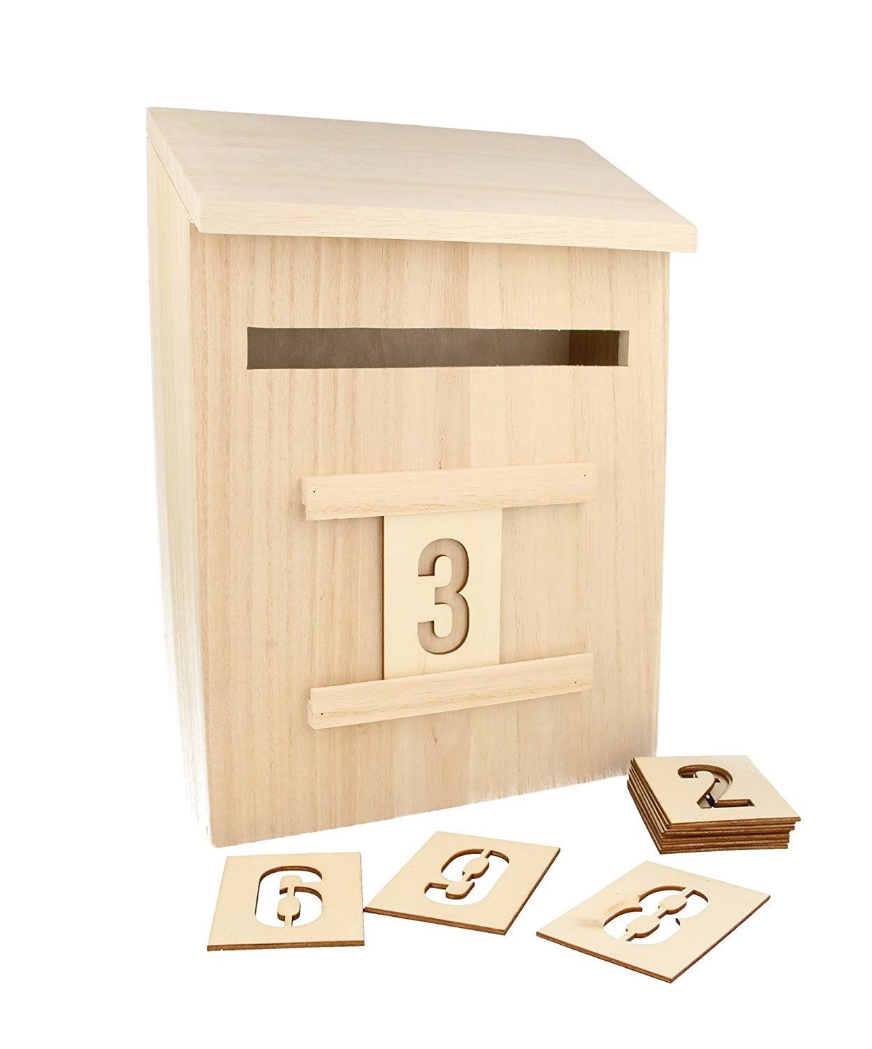 Artemio Wooden Advent Calendar to Decorate Mailbox-20cm x 28cm x 9.5cm, Wood, 20 x 9.5 x 28 LMVLCV_HCXB Artemio Wooden Advent Calendar to Decorate Mailbox-20cm x 28cm x 9.5cm, Wood, 20 x 9.5 x 28 LMVLCV_HCXB