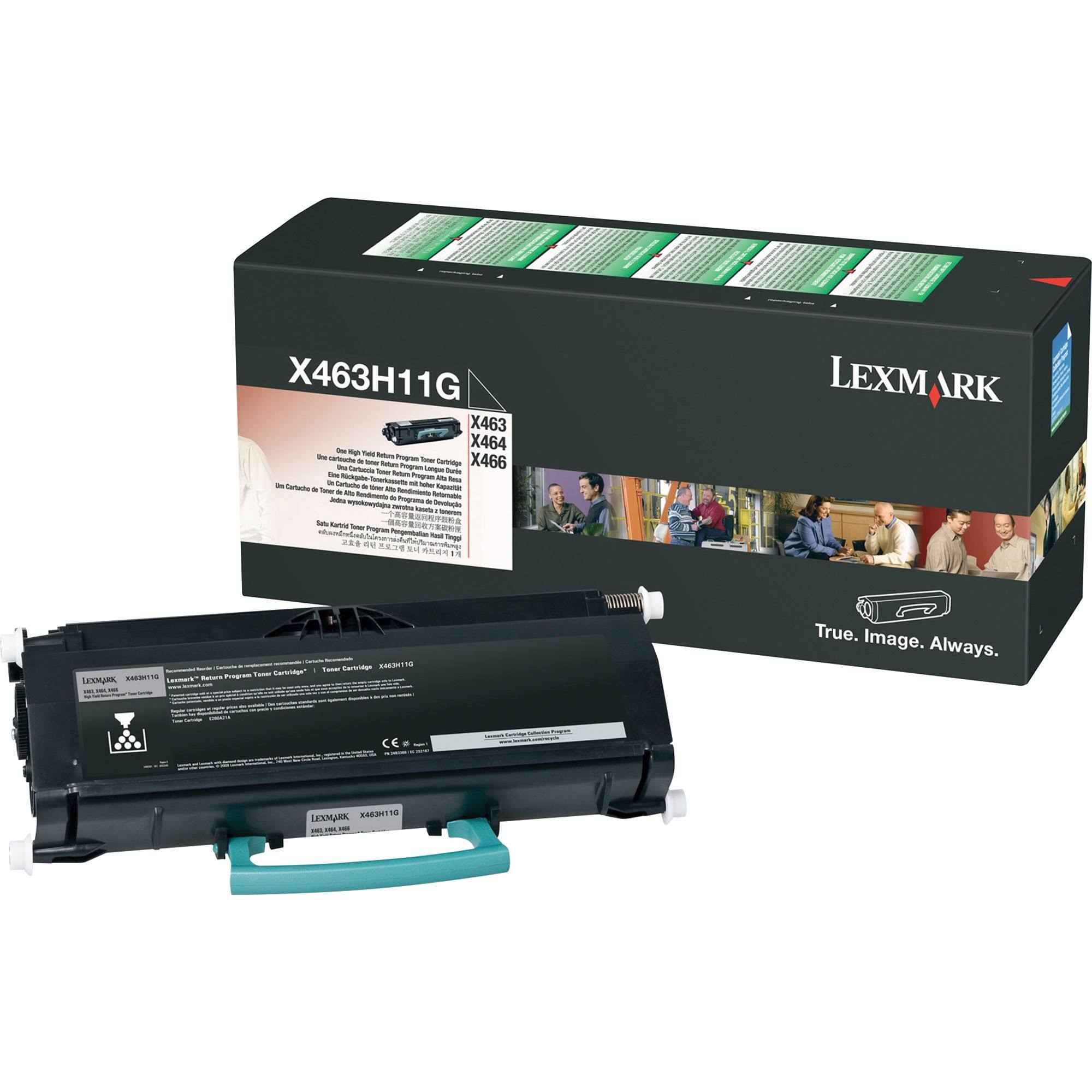 Lexmark X463H11G Black, High Yield Toner ASHWK2_HFUB Lexmark X463H11G Black, High Yield Toner ASHWK2_HFUB
