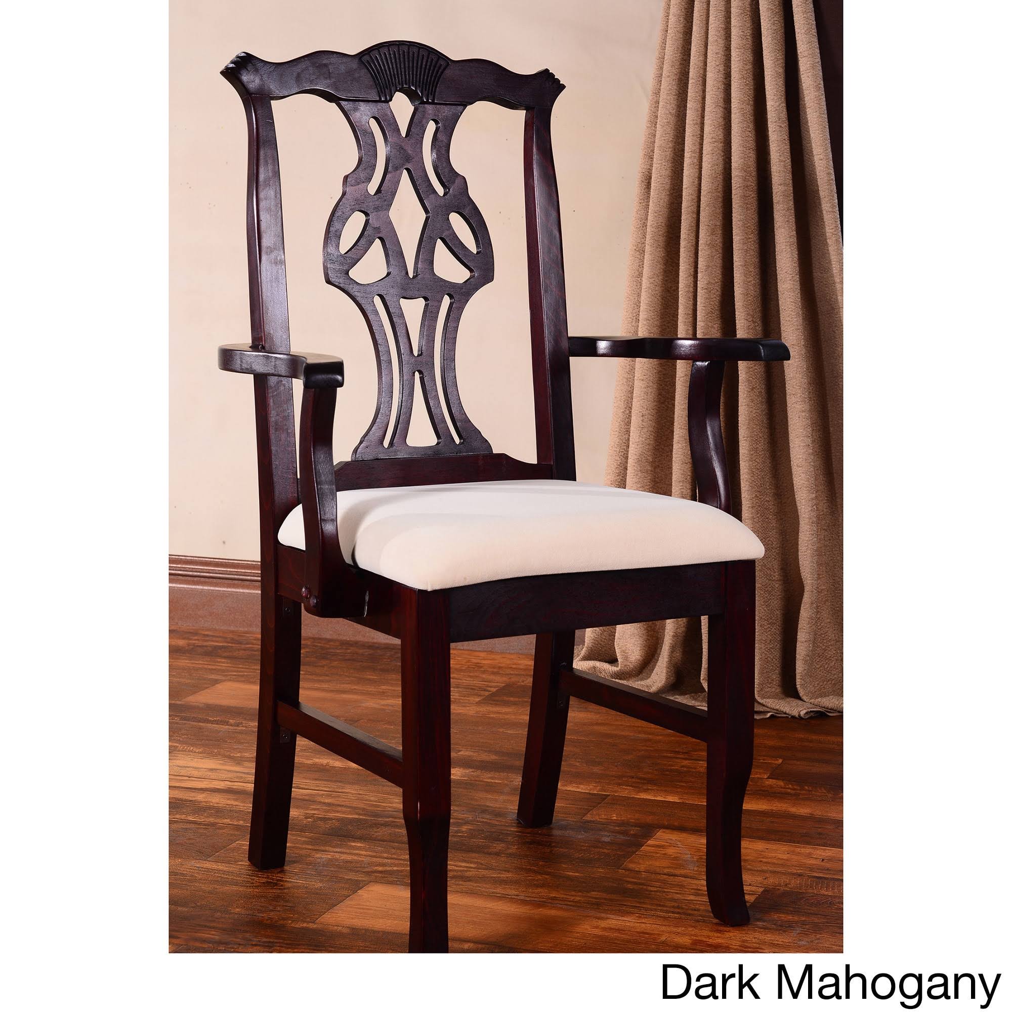 Chippendale Dining Arm Chair - Dark YUJWOK_FF3M