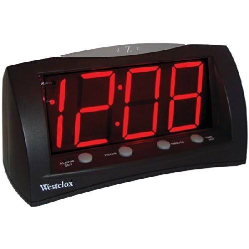 Westclox 66705 Large LED Alarm Clock, Red VJJ0LT_2OVB