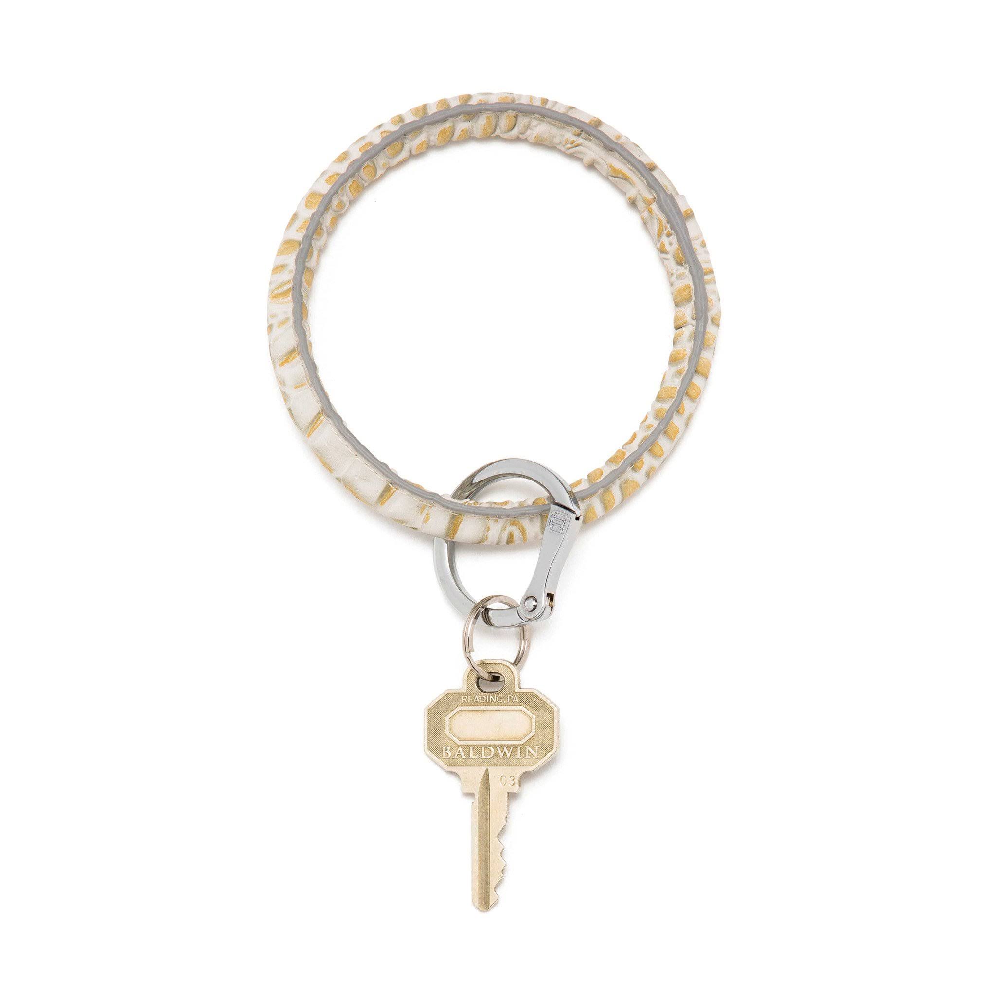 Oventure Big O Leather Key Ring - Gold Rush SZJ3AH_2QLL