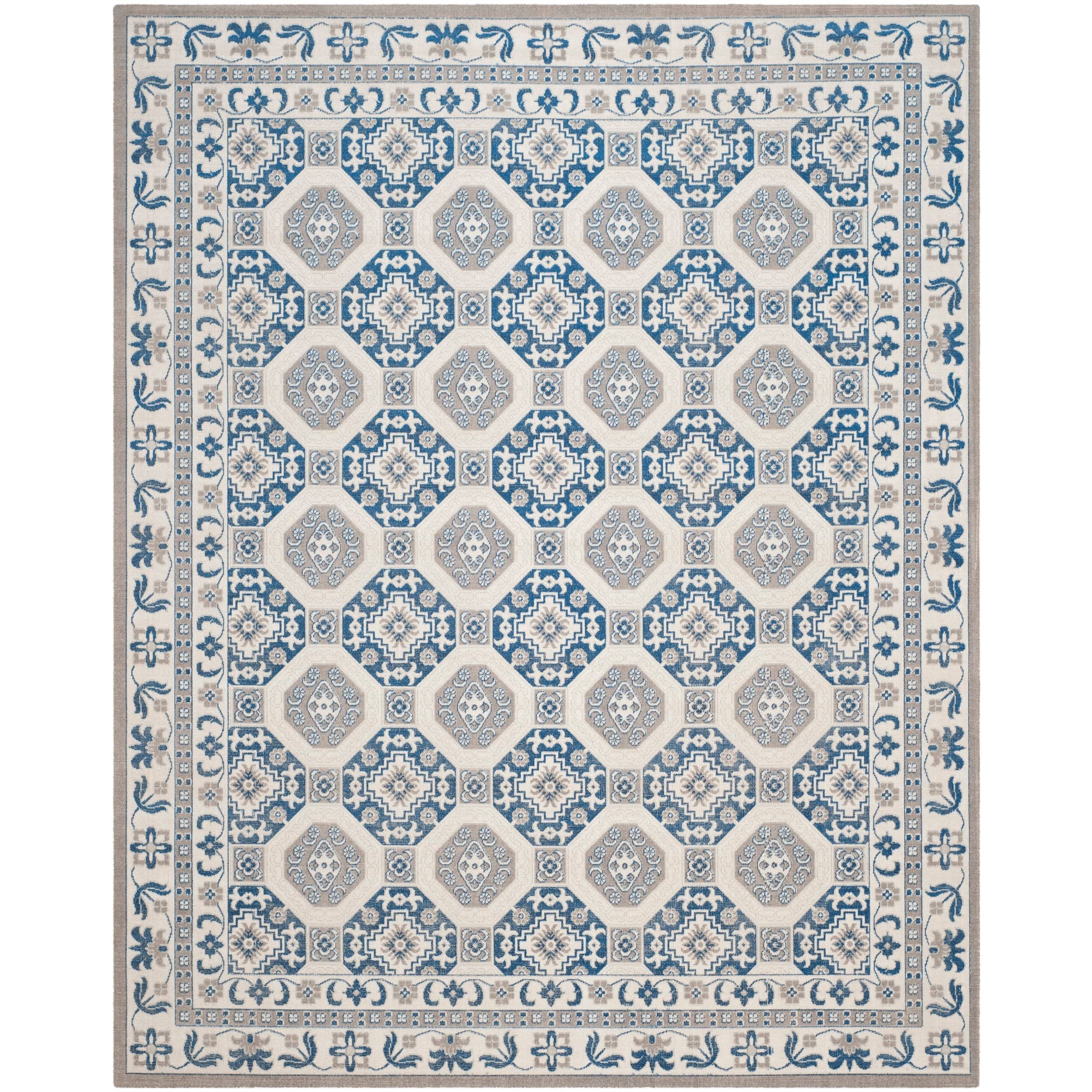 Safavieh Patina PTN320D 11' x 15' Blue, Ivory NM9QAX_REPD Safavieh Patina PTN320D 11' x 15' Blue, Ivory NM9QAX_REPD