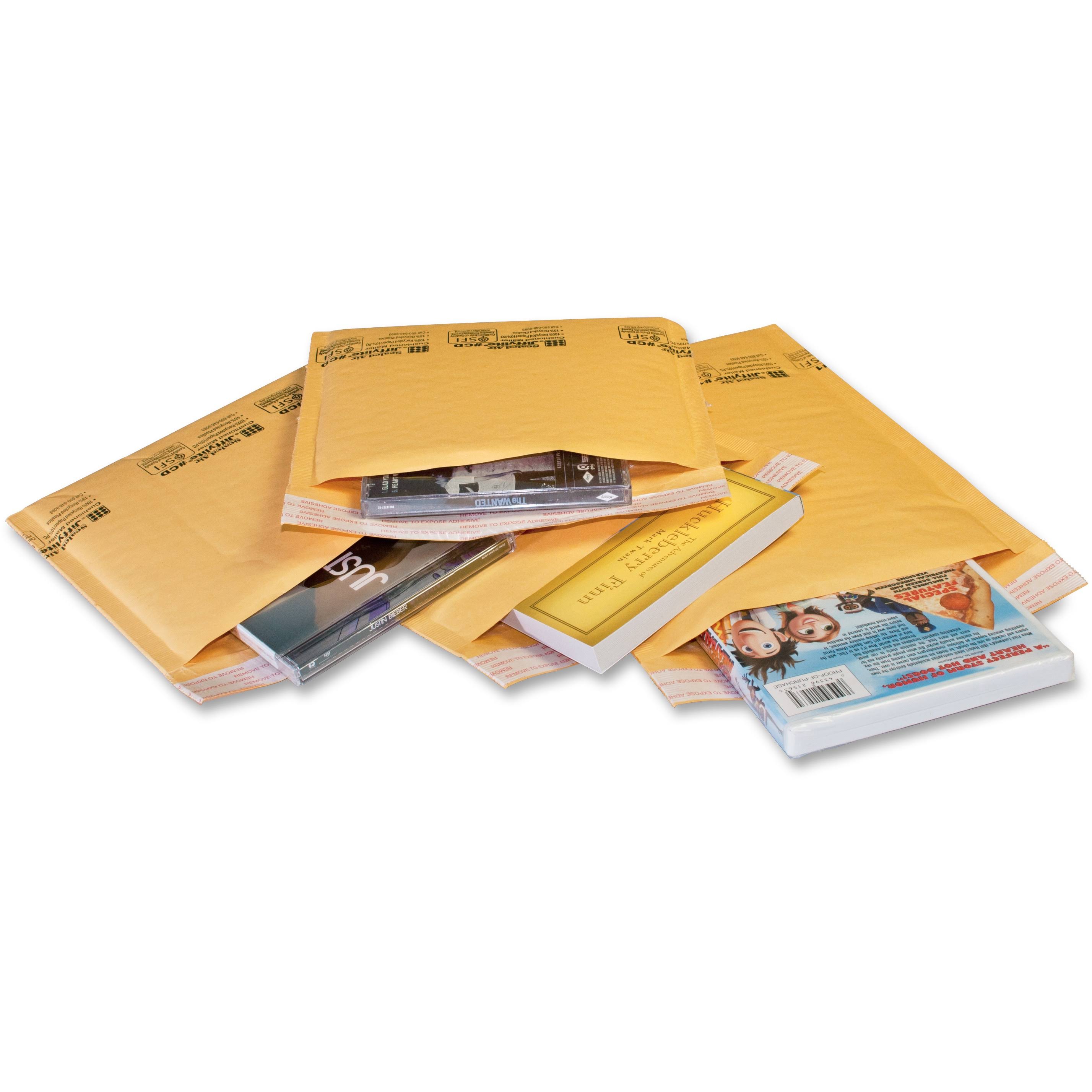 Jiffylite Self-Seal Mailer, Side Seam, 5 x 10, Golden Brown - 250 5GGNHF_BBPS Jiffylite Self-Seal Mailer, Side Seam, 5 x 10, Golden Brown - 250 5GGNHF_BBPS
